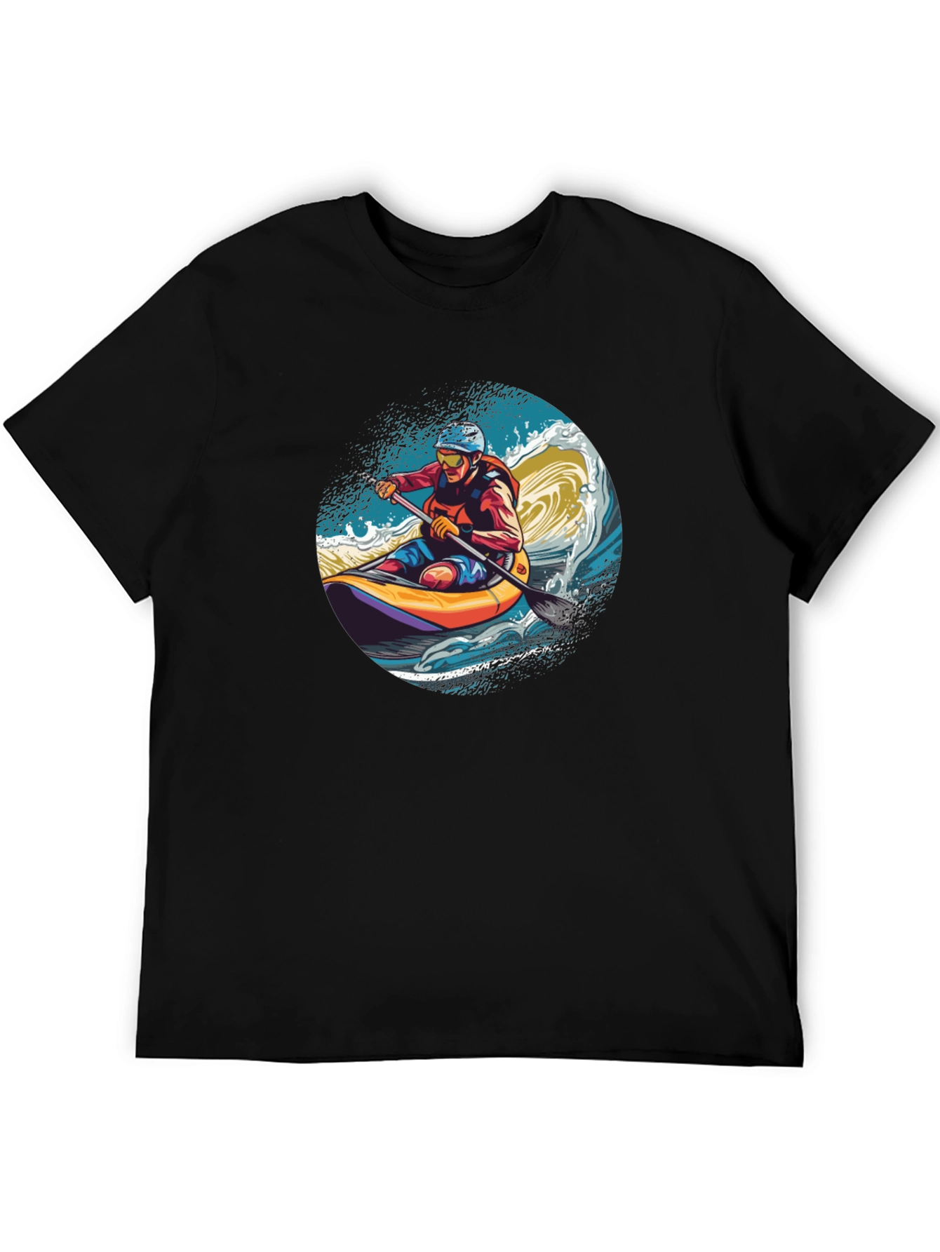 Kayaker Wave Graphic Tee - Adventure Ready!