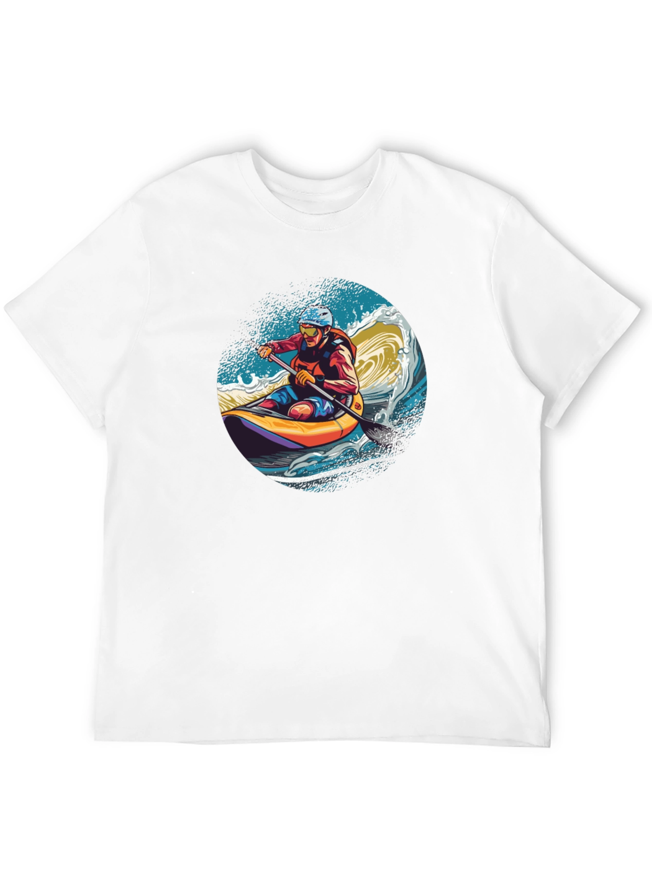 Kayaker Wave Graphic Tee - Adventure Ready!