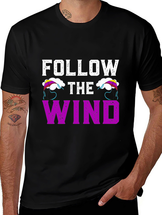 Follow the Wind Graphic T-Shirt - Black