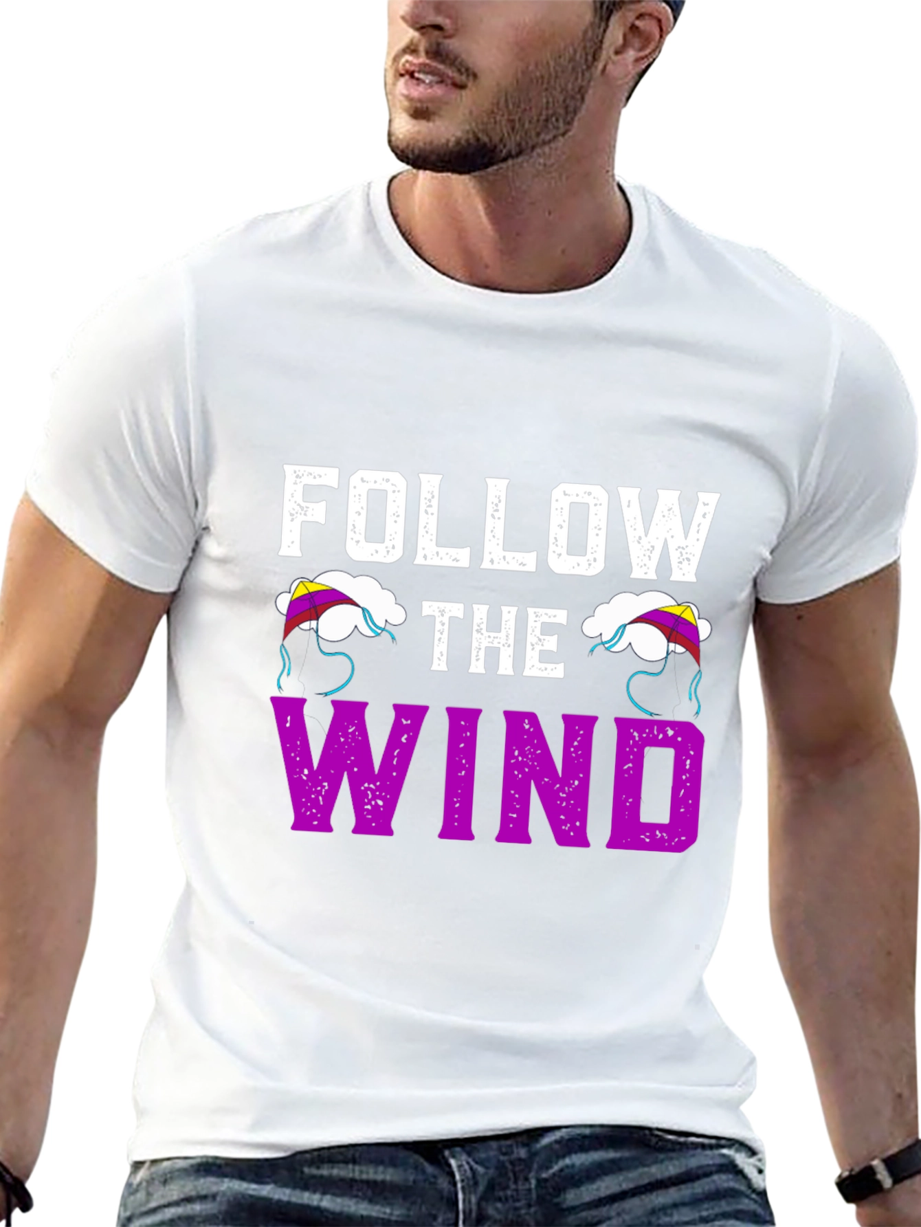Follow the Wind Graphic T-Shirt - Black