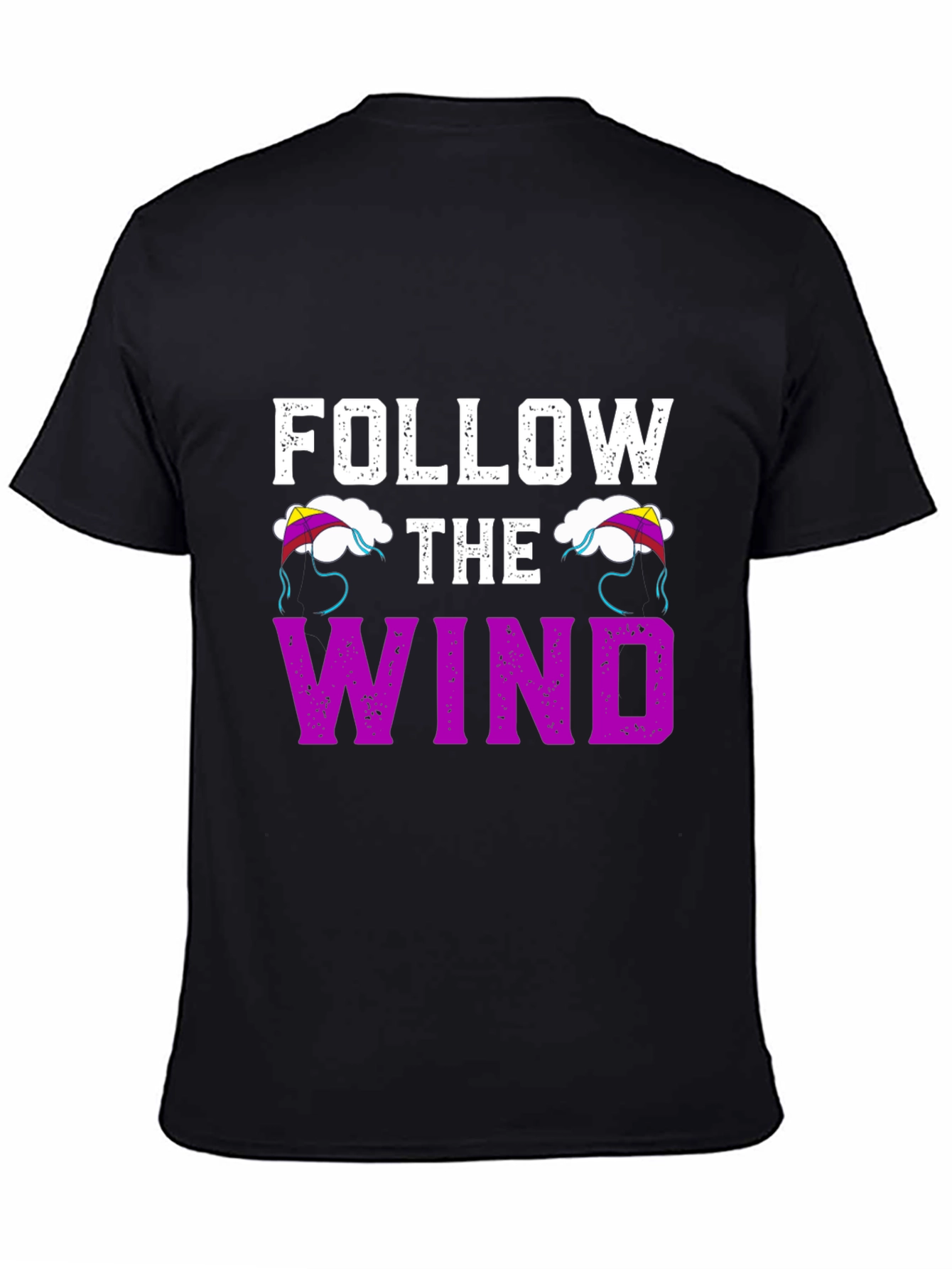 Follow the Wind Graphic T-Shirt - Black