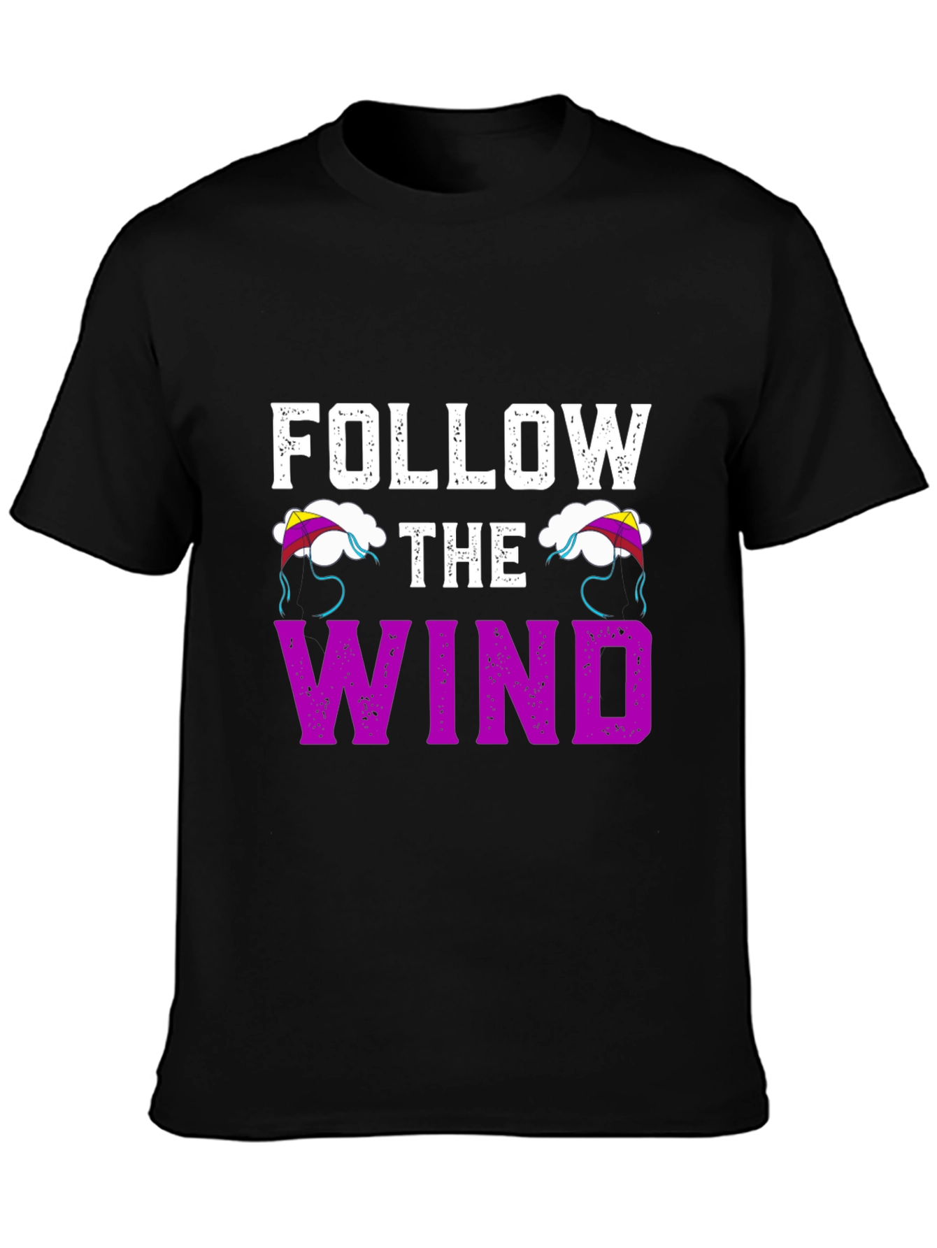 Follow the Wind Graphic T-Shirt - Black