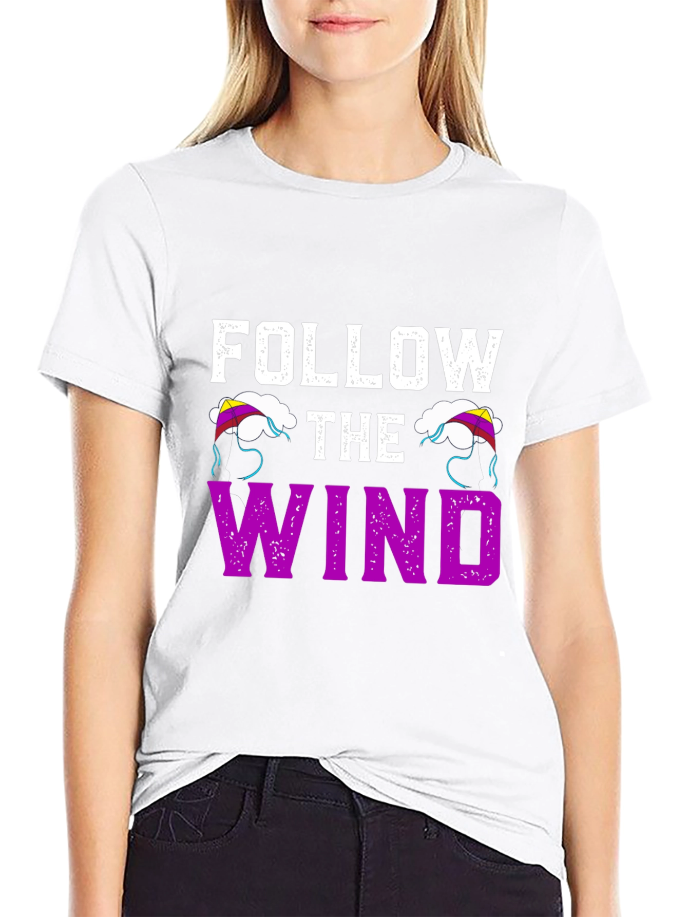 Follow the Wind Graphic T-Shirt - Black