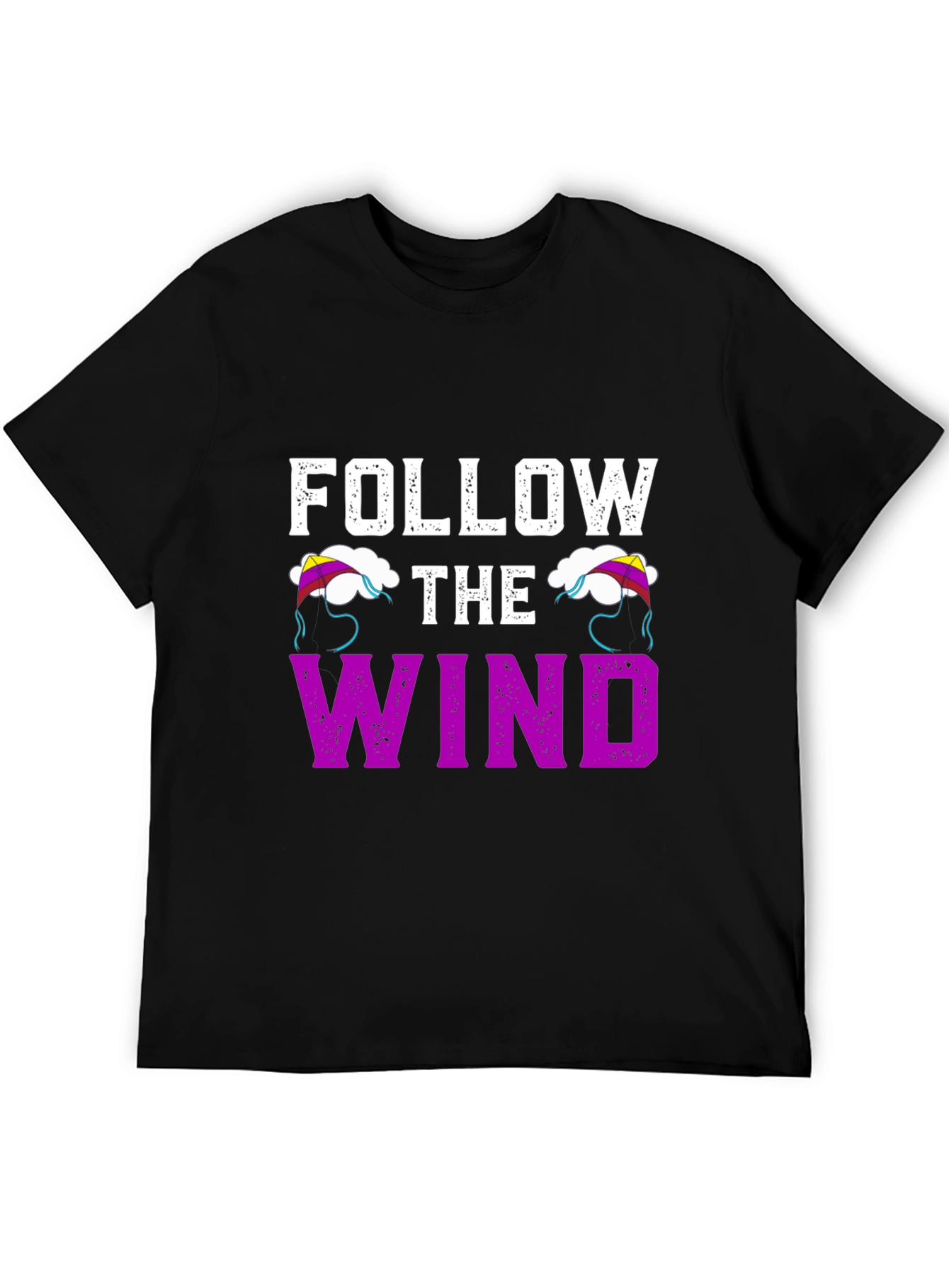 Follow the Wind Graphic T-Shirt - Black