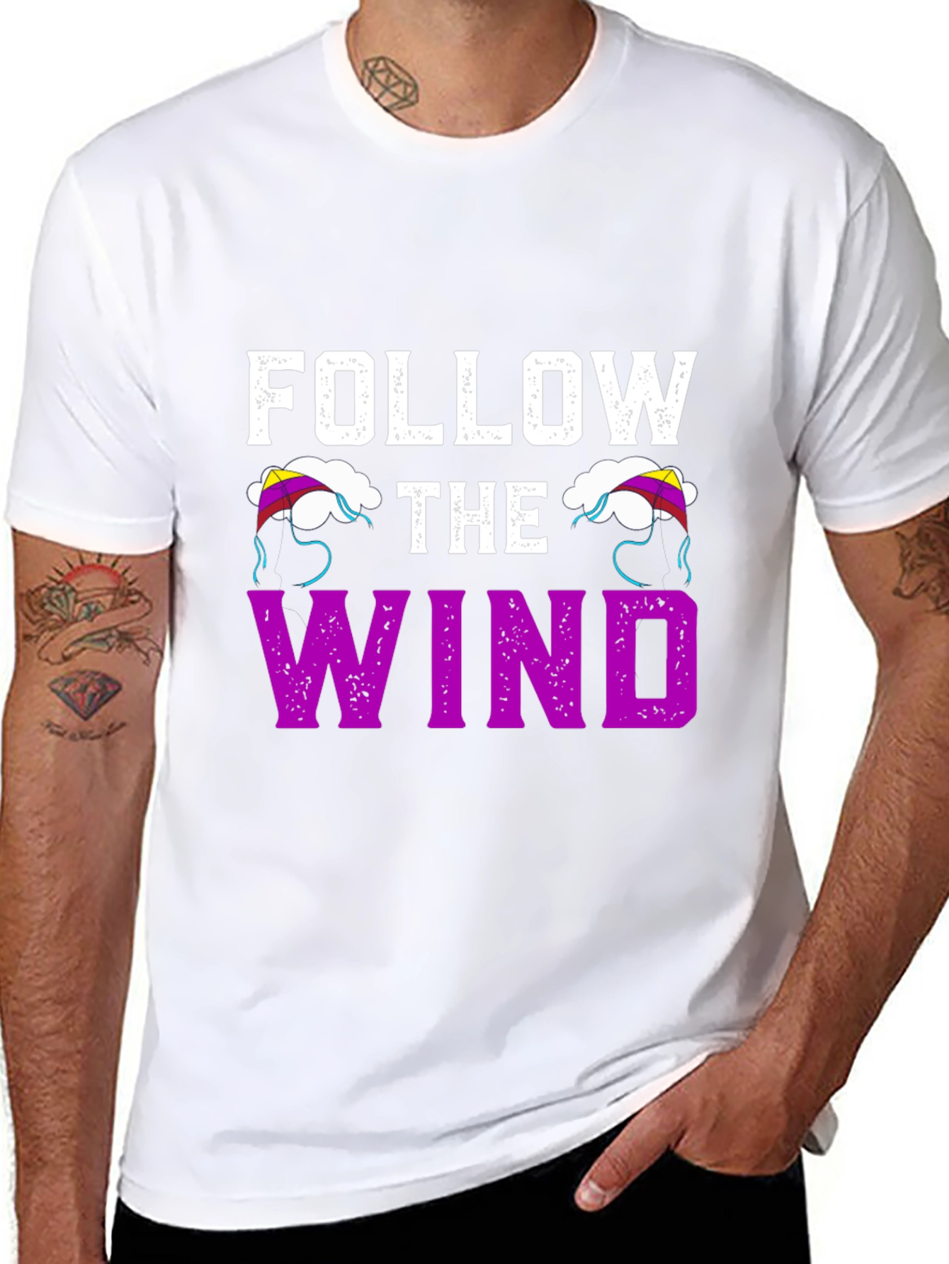 Follow the Wind Graphic T-Shirt - Black