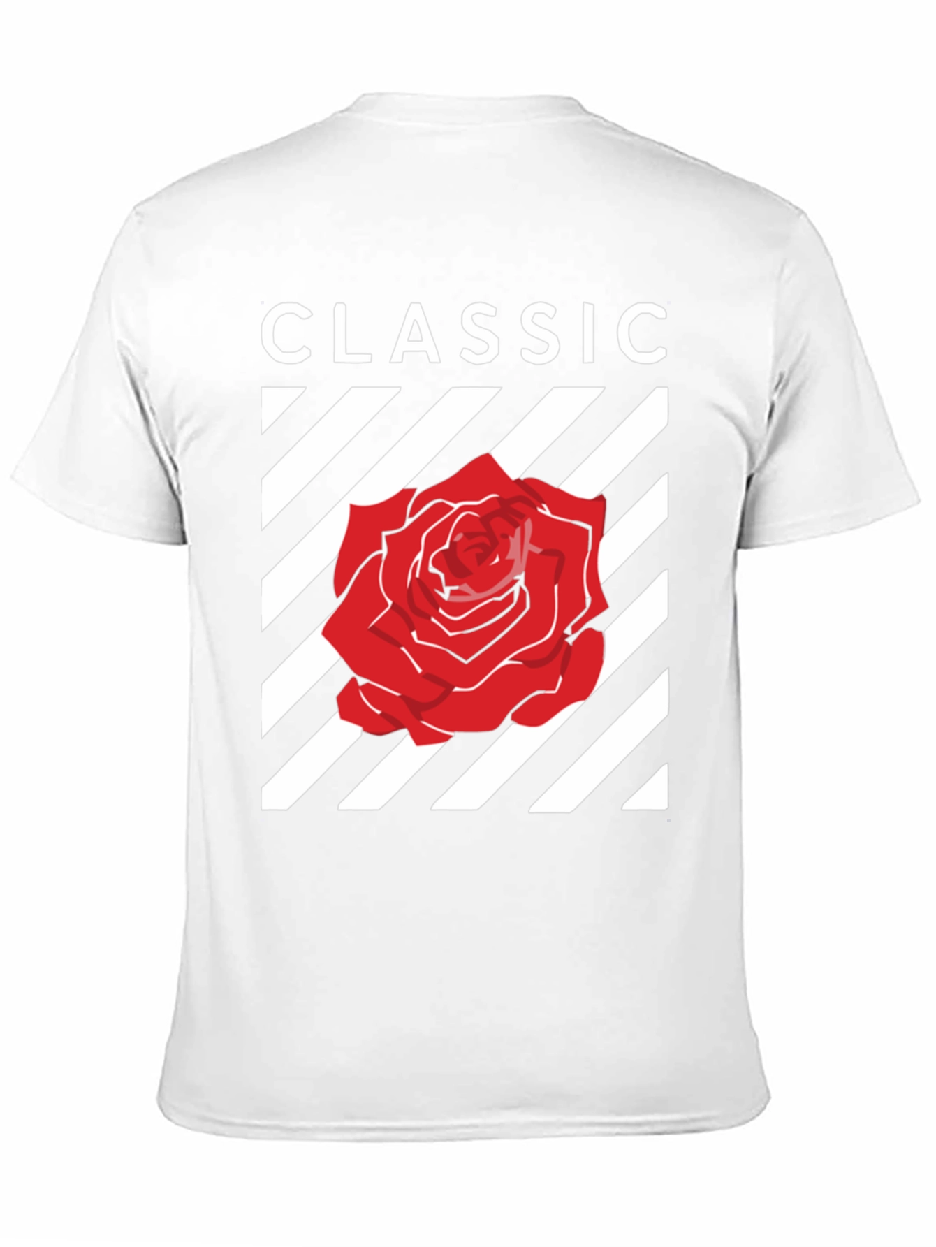 Classic Rose Graphic Tee - Stylish Black T-Shirt