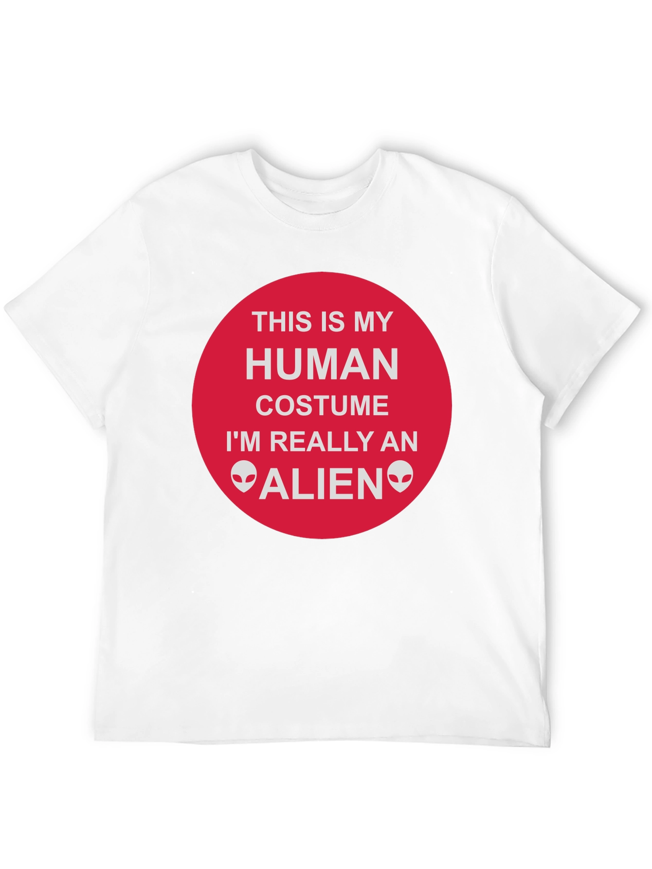 Alien Costume T-Shirt - Funny Human Disguise Tee