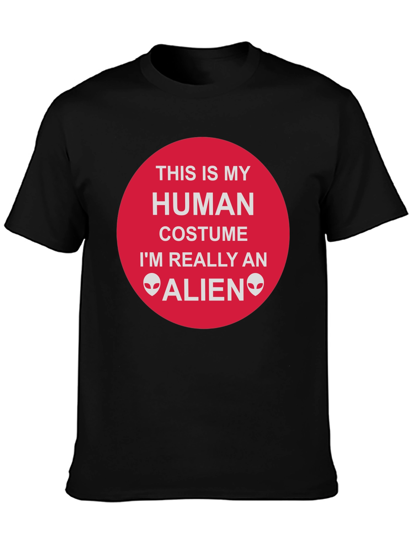 Alien Costume T-Shirt - Funny Human Disguise Tee