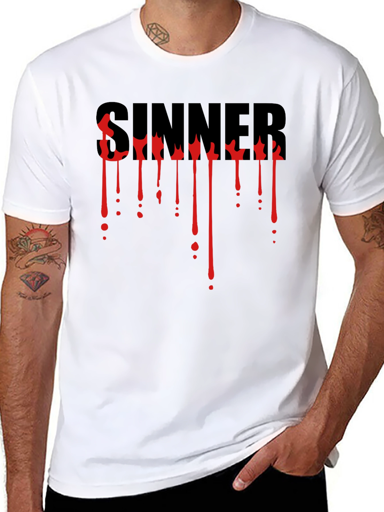Sinner Graphic T-Shirt - Bold Statement Tee