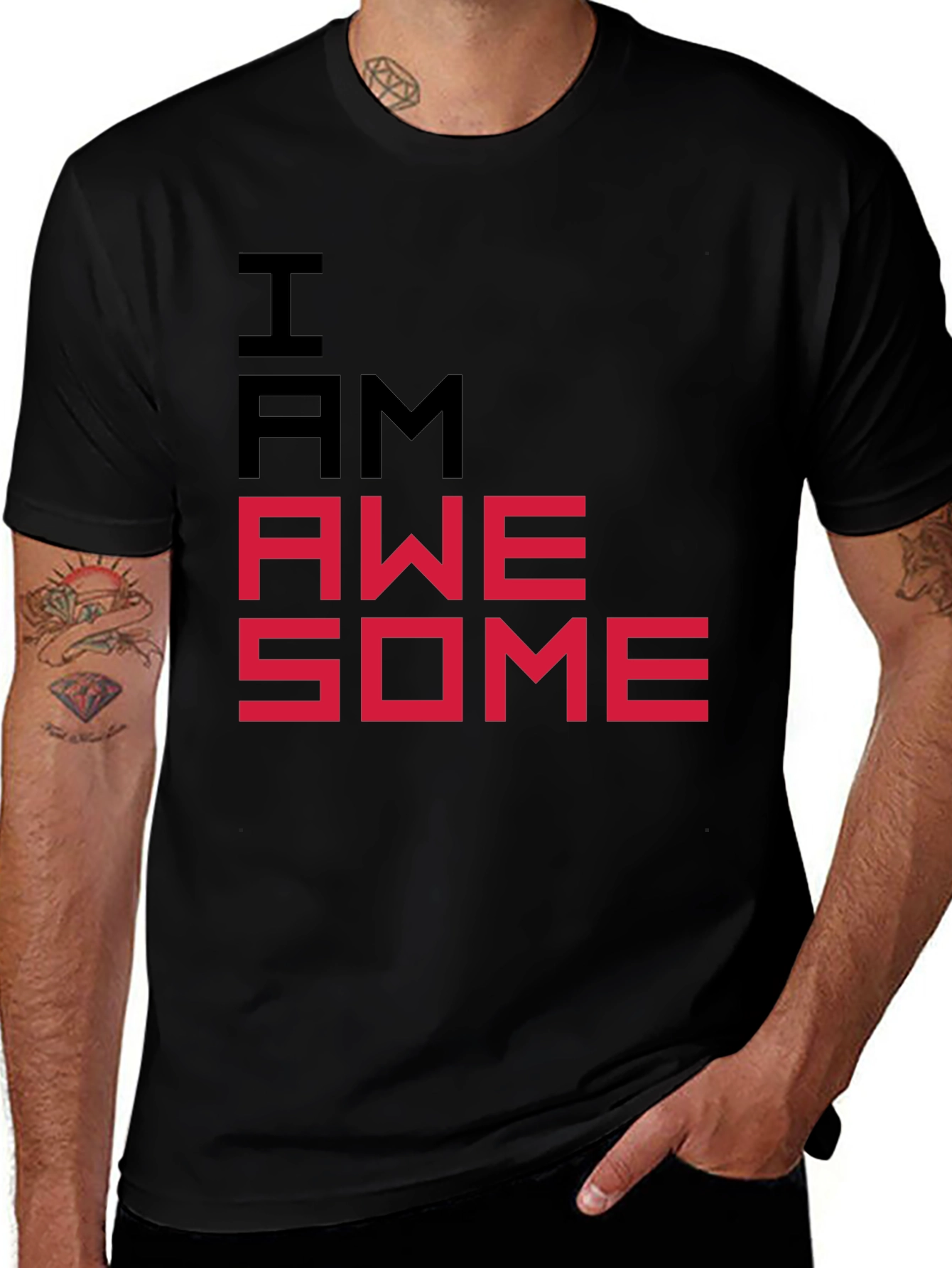 I AM AWESOME Graphic Tee - Bold Statement T-Shirt