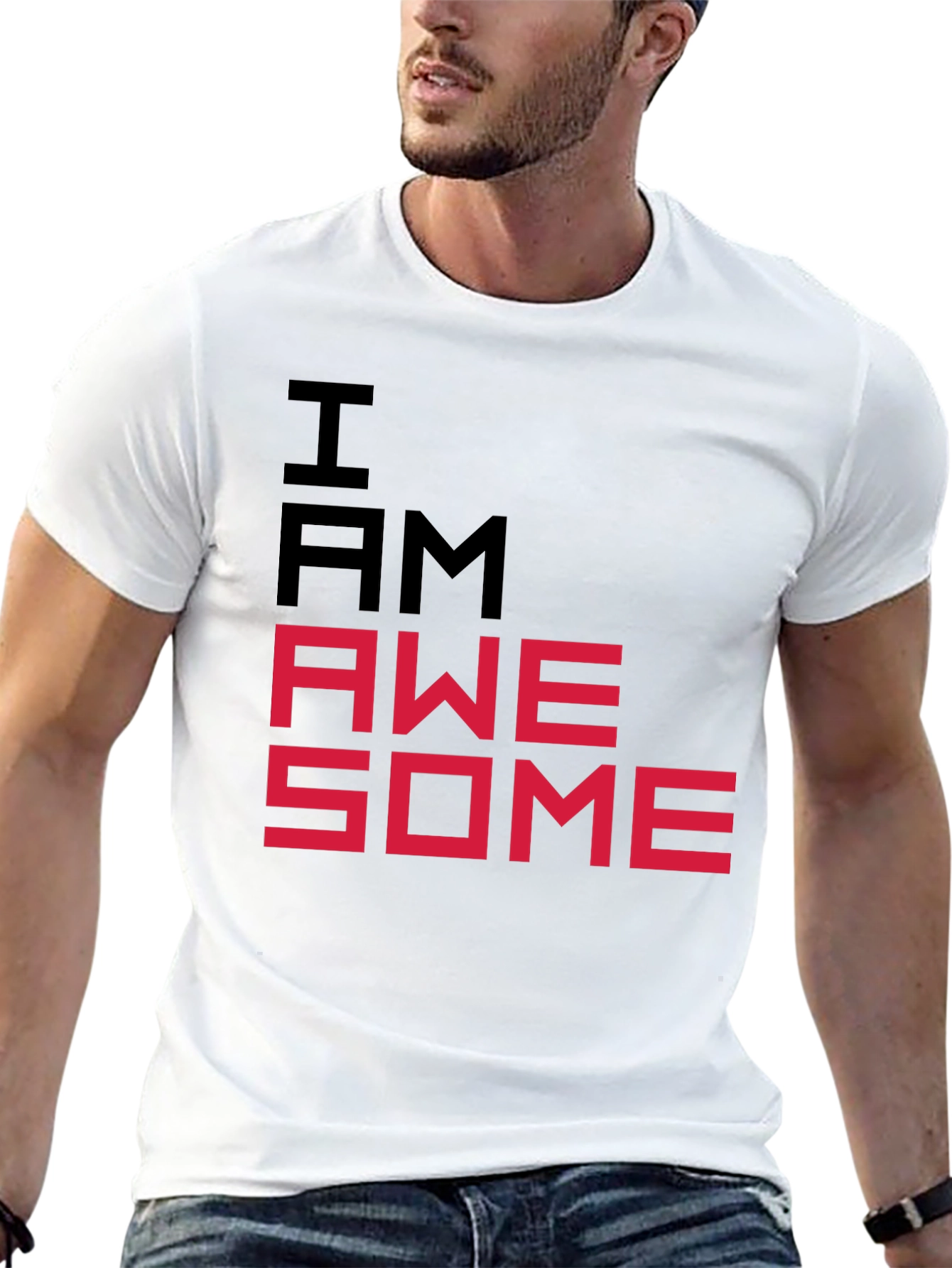 I AM AWESOME Graphic Tee - Bold Statement T-Shirt