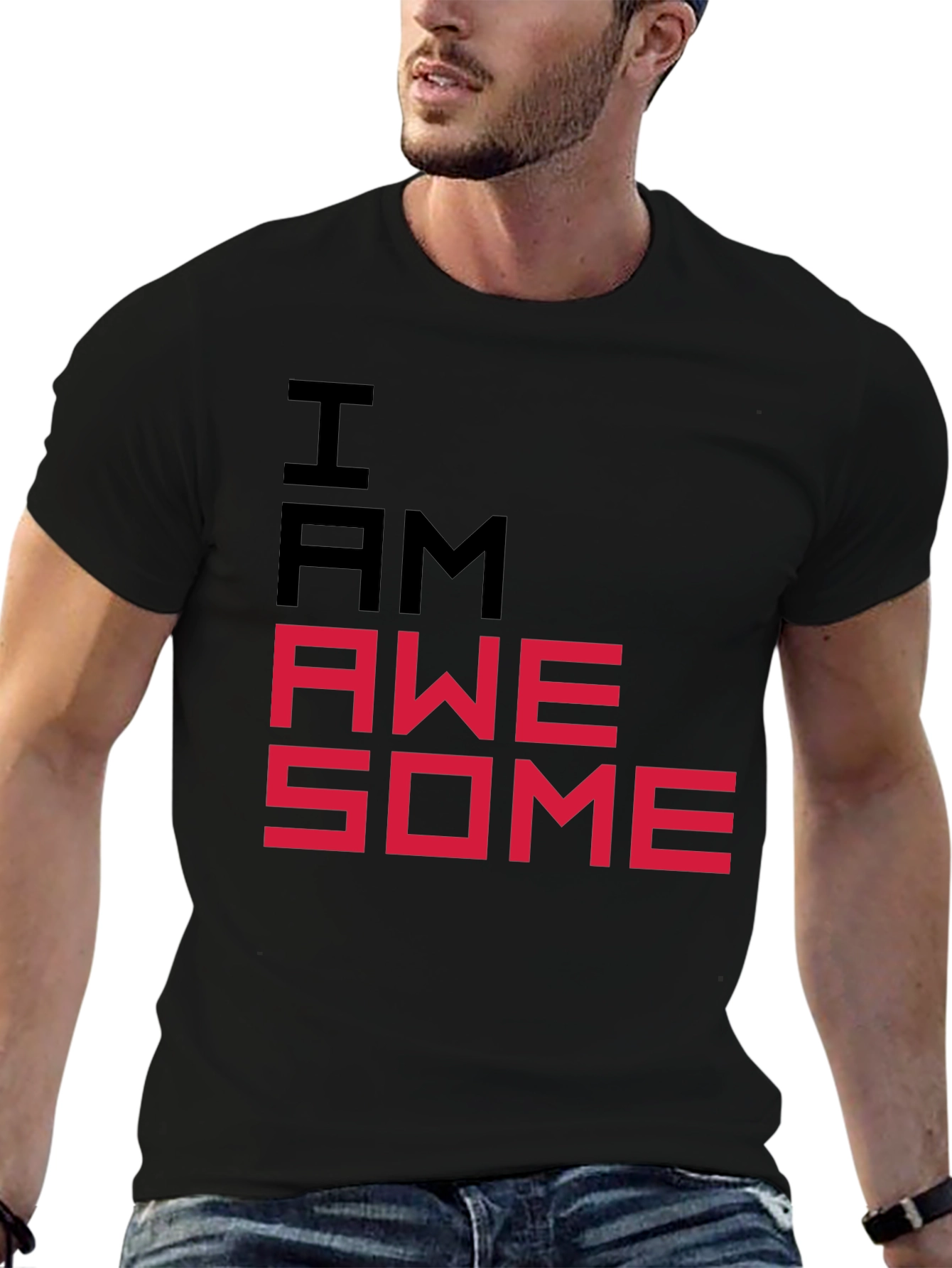 I AM AWESOME Graphic Tee - Bold Statement T-Shirt