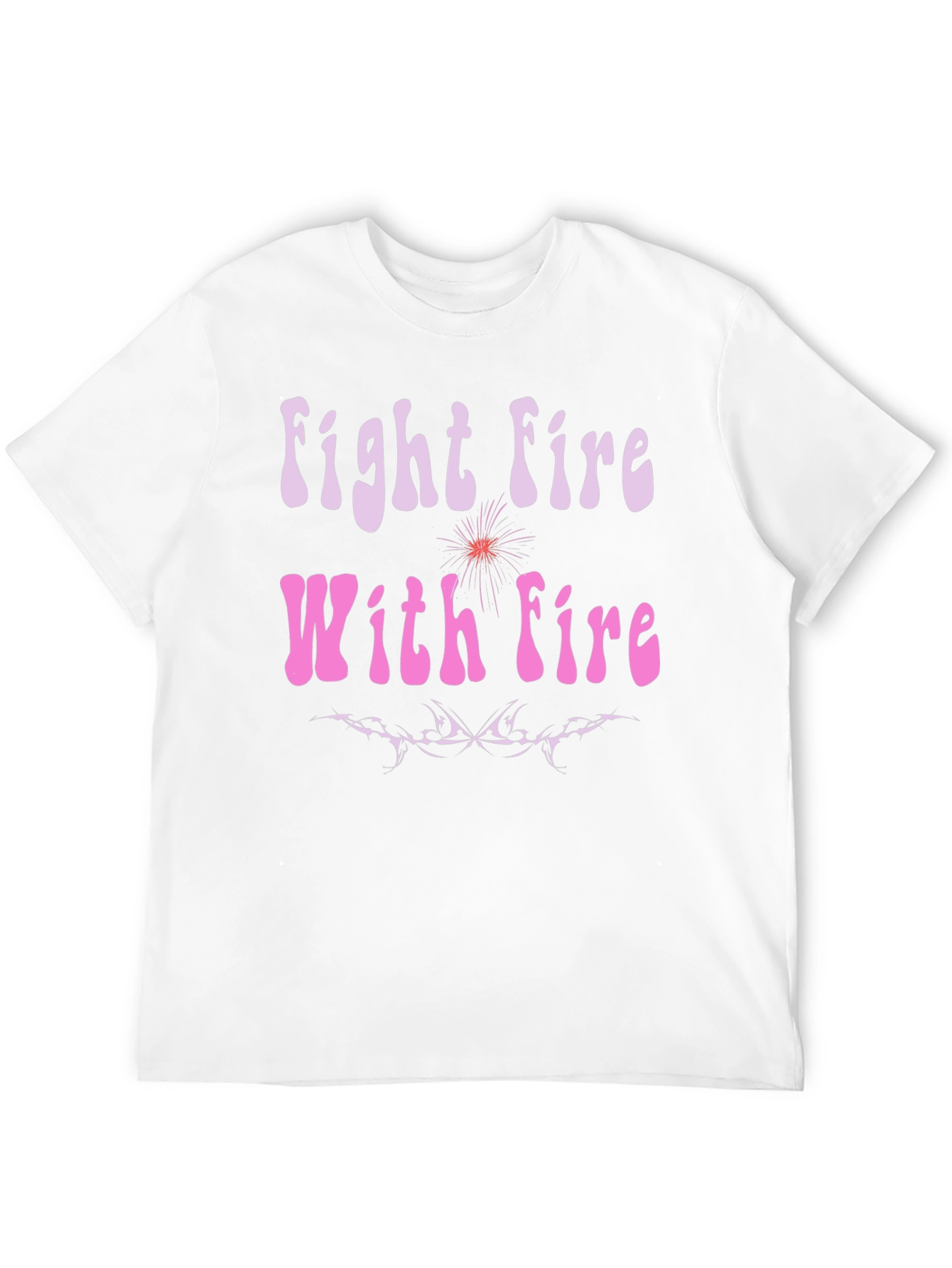 Fight Fire With Fire Graphic Tee - Black