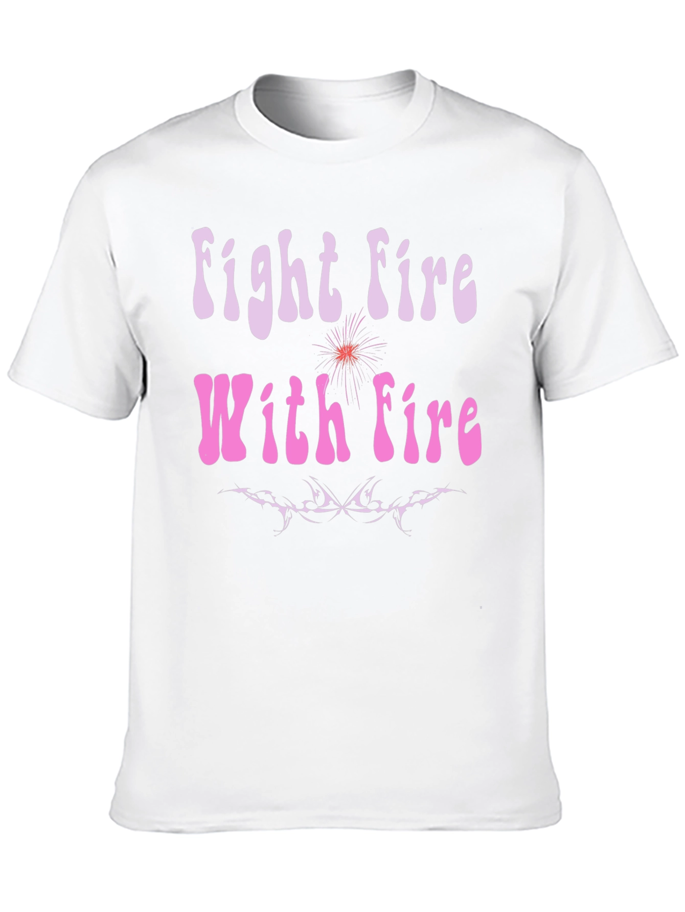 Fight Fire With Fire Graphic Tee - Black
