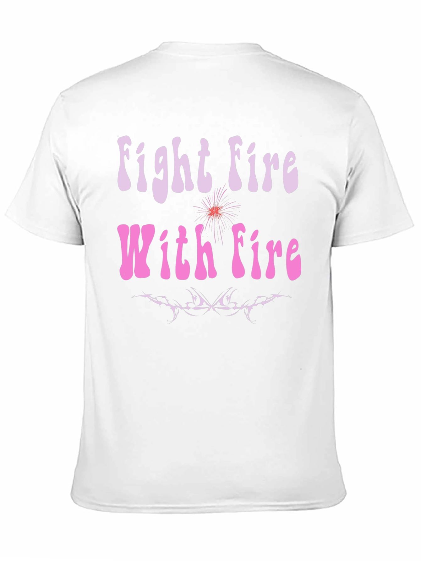 Fight Fire With Fire Graphic Tee - Black