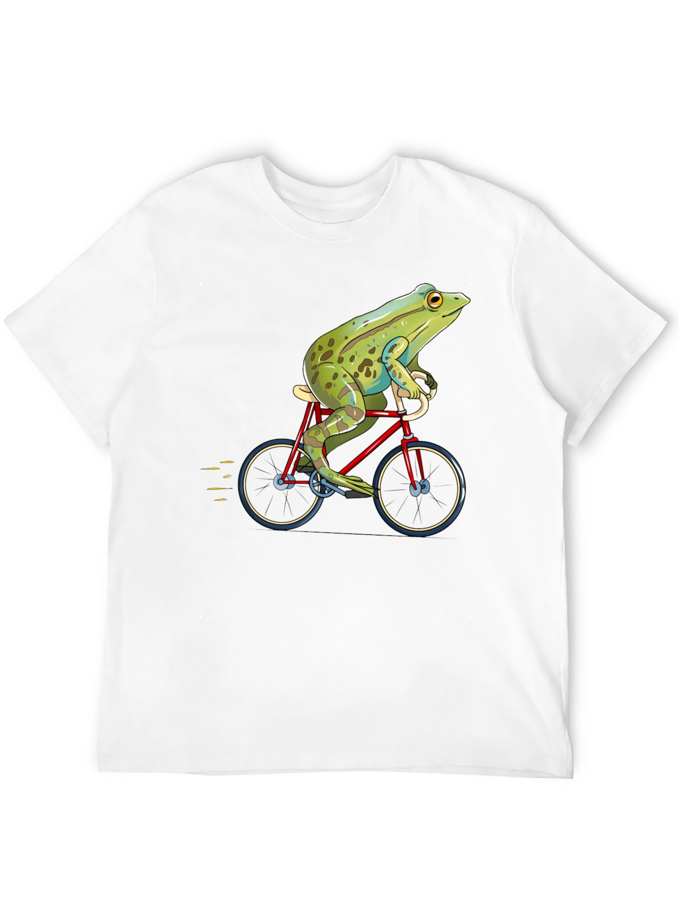 Frog on Bicycle Graphic T-Shirt