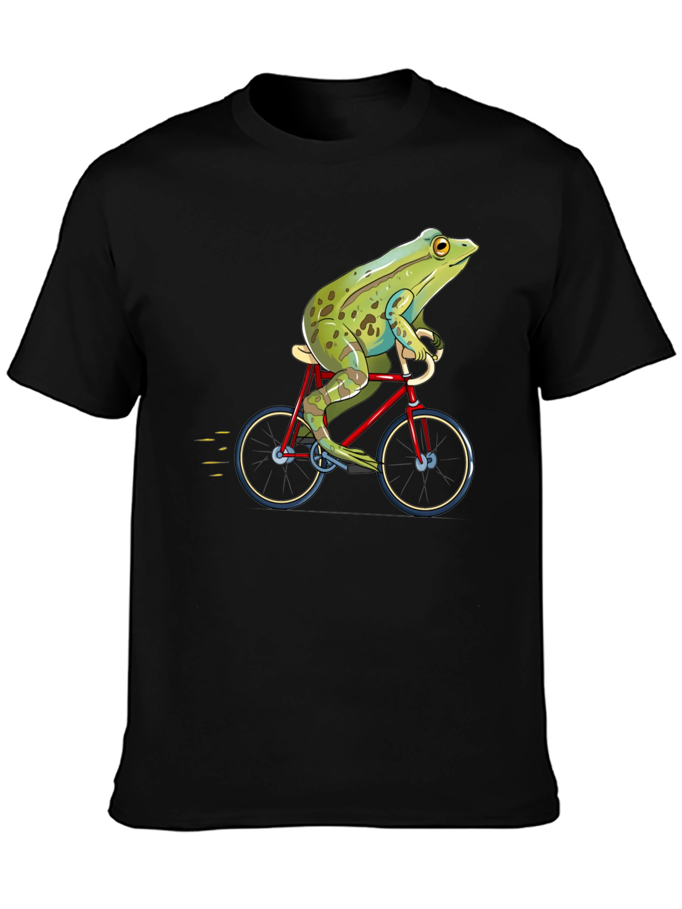 Frog on Bicycle Graphic T-Shirt