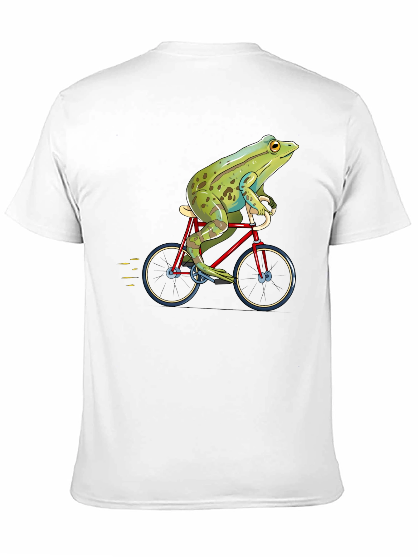 Frog on Bicycle Graphic T-Shirt