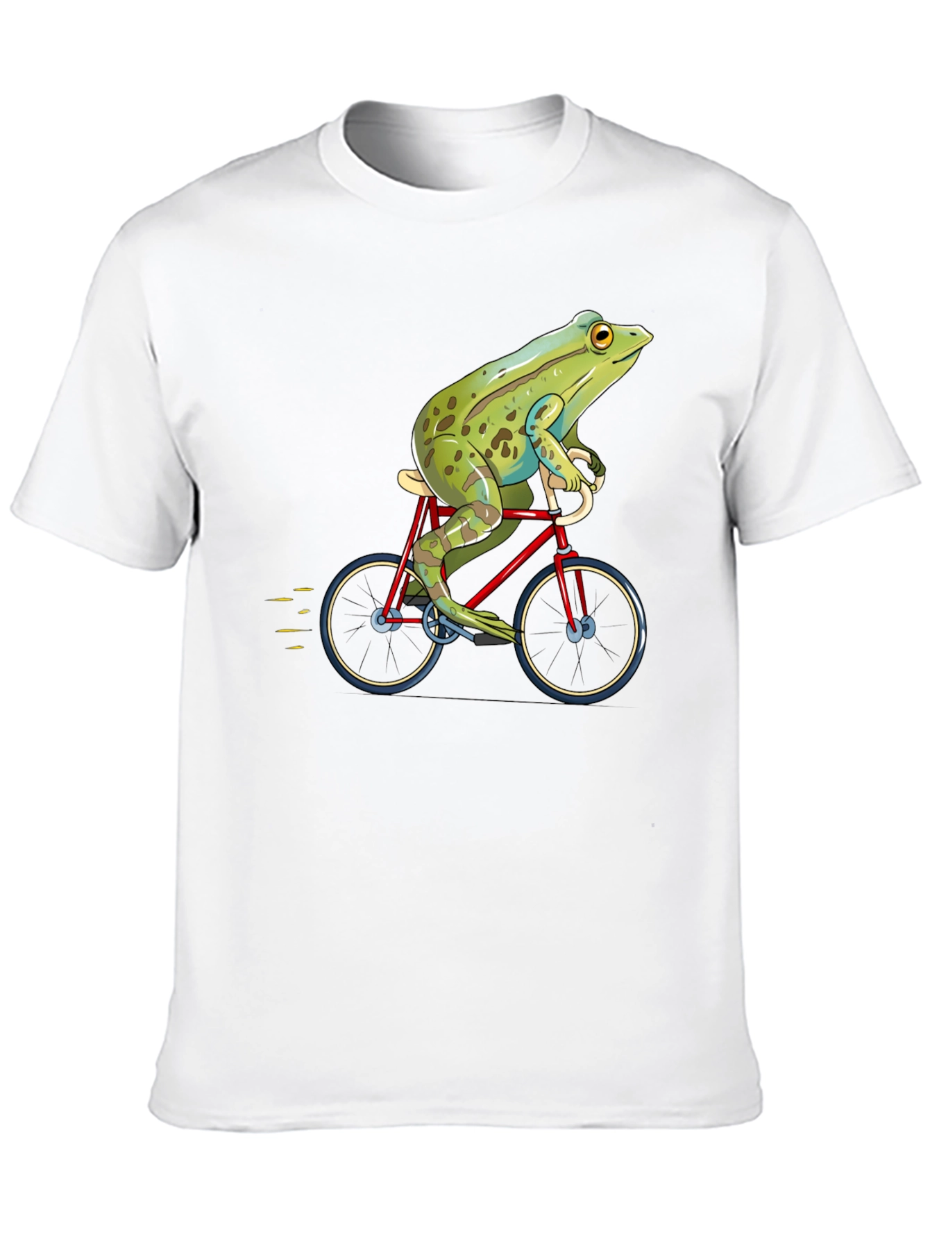 Frog on Bicycle Graphic T-Shirt