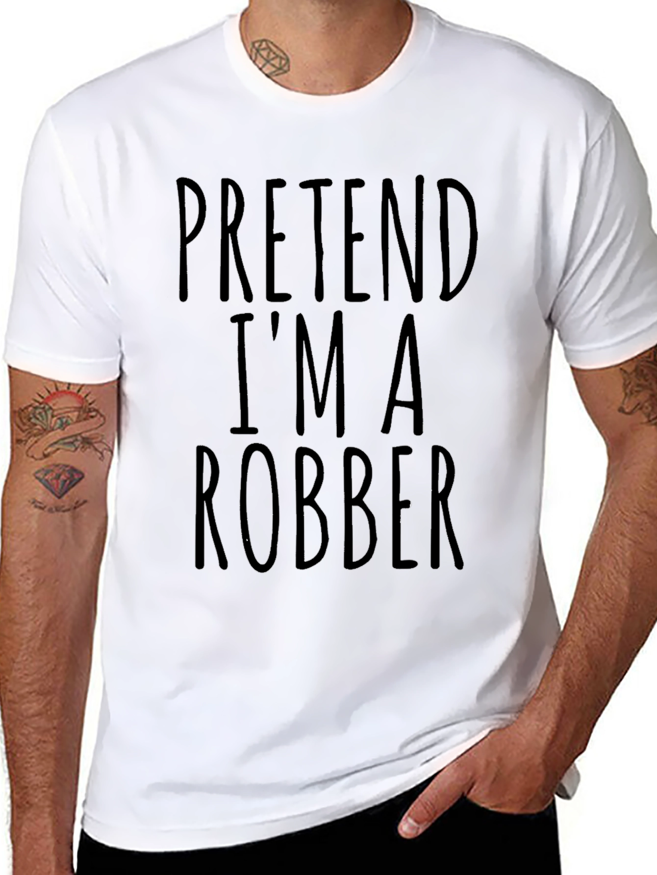 Pretend Im A Robber Graphic Novelty T-Shirt