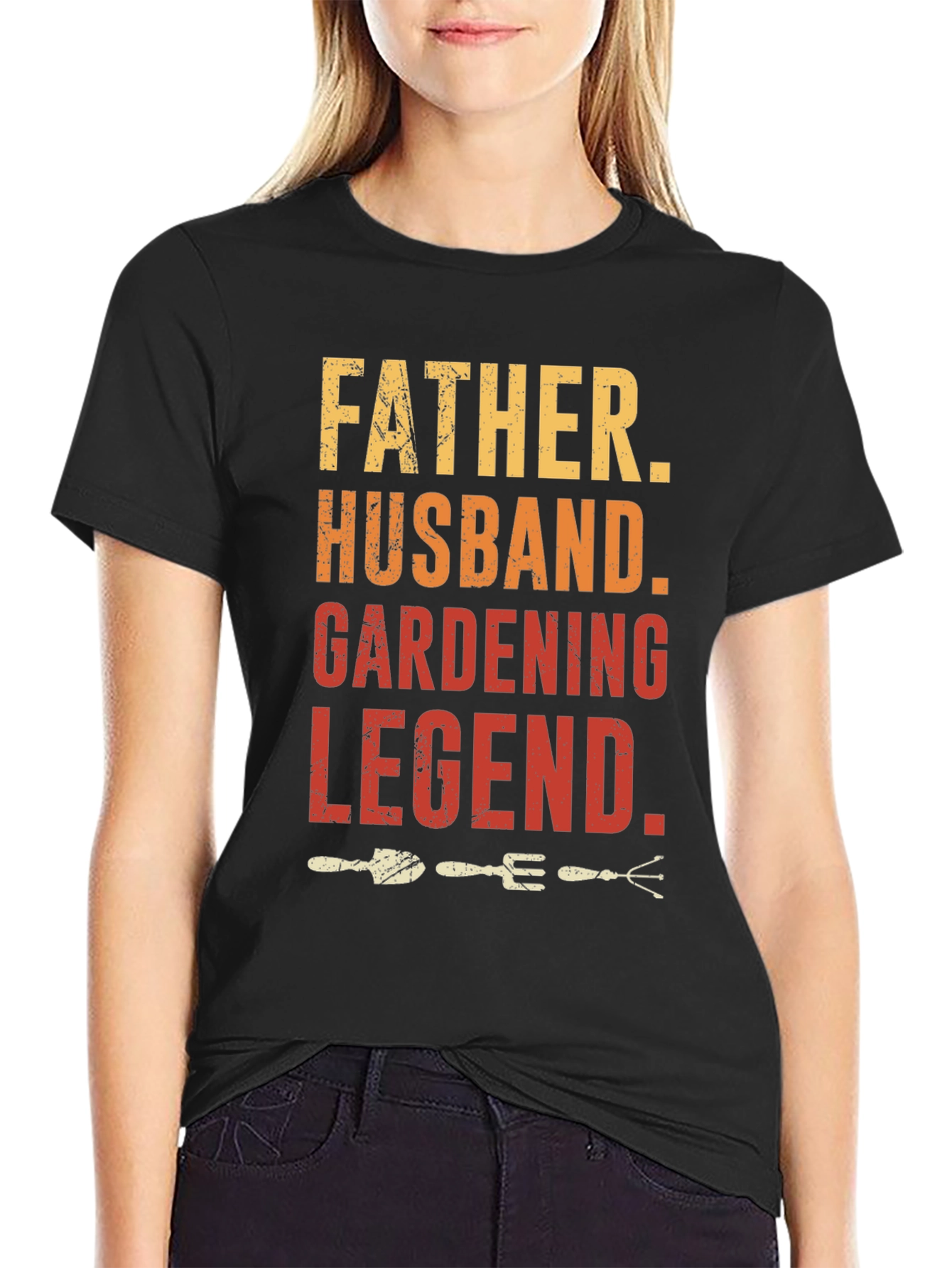 Father Husband Gardening Legend Graphic T-Shirt