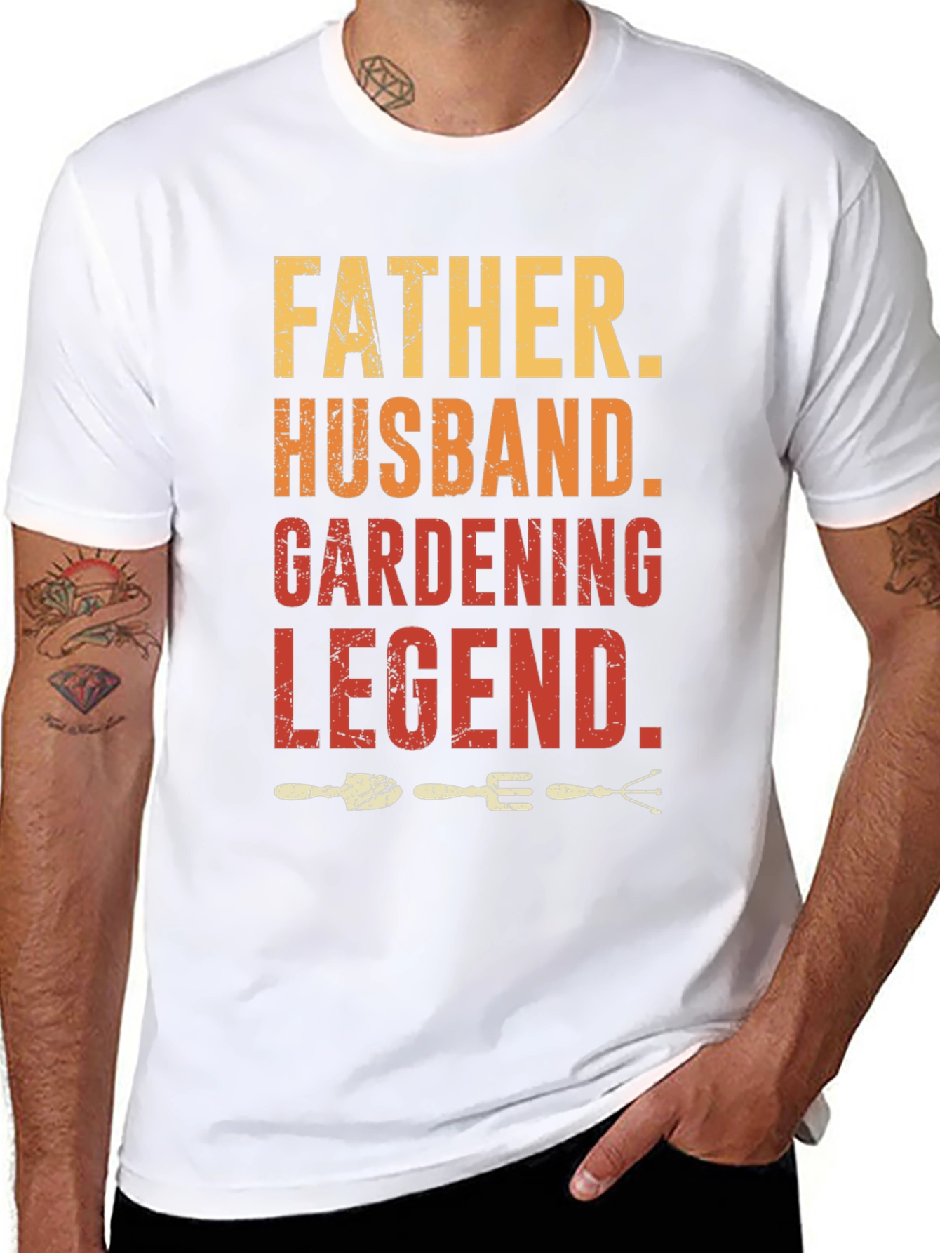 Father Husband Gardening Legend Graphic T-Shirt