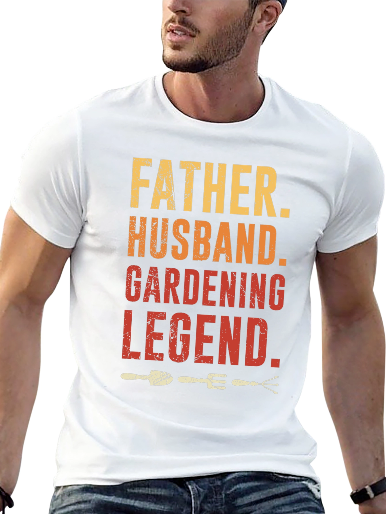 Father Husband Gardening Legend Graphic T-Shirt