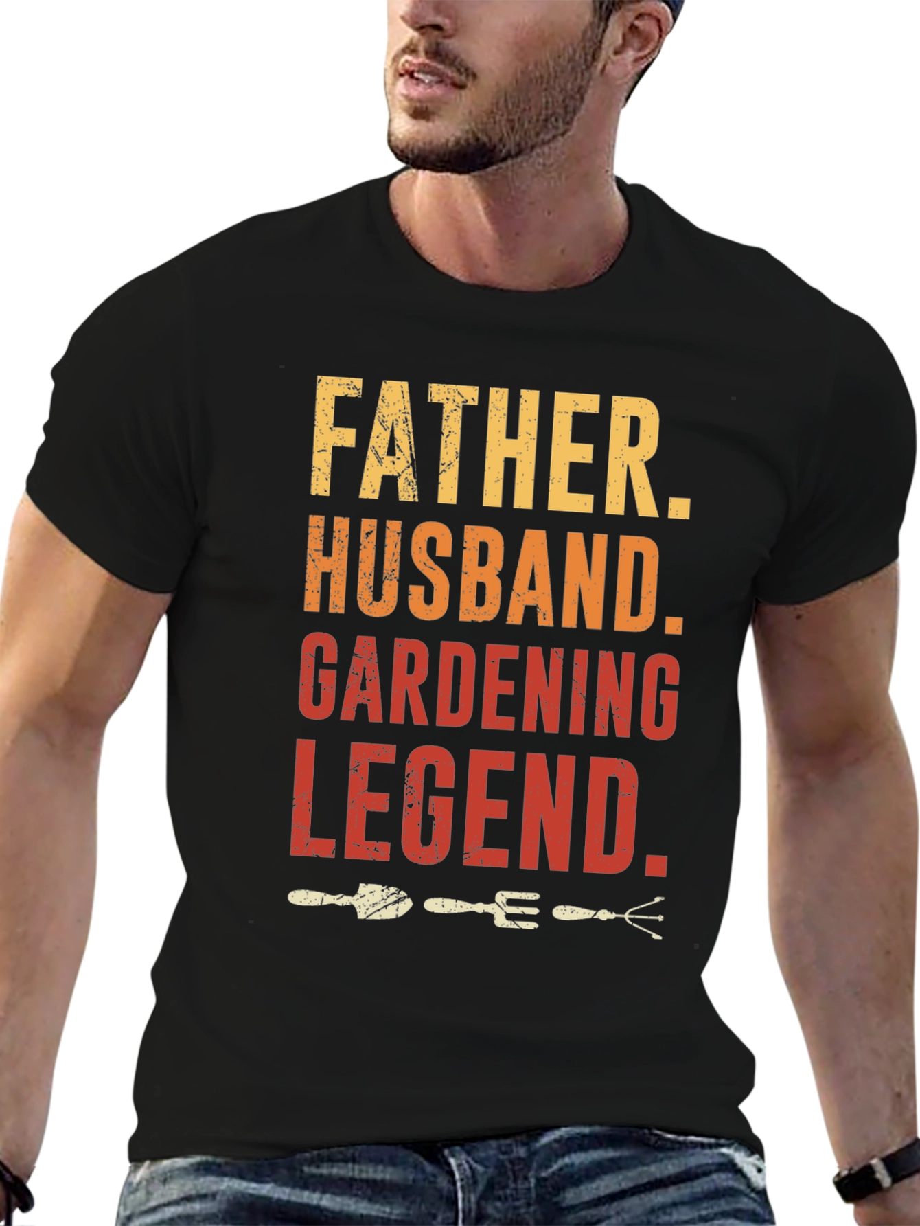 Father Husband Gardening Legend Graphic T-Shirt