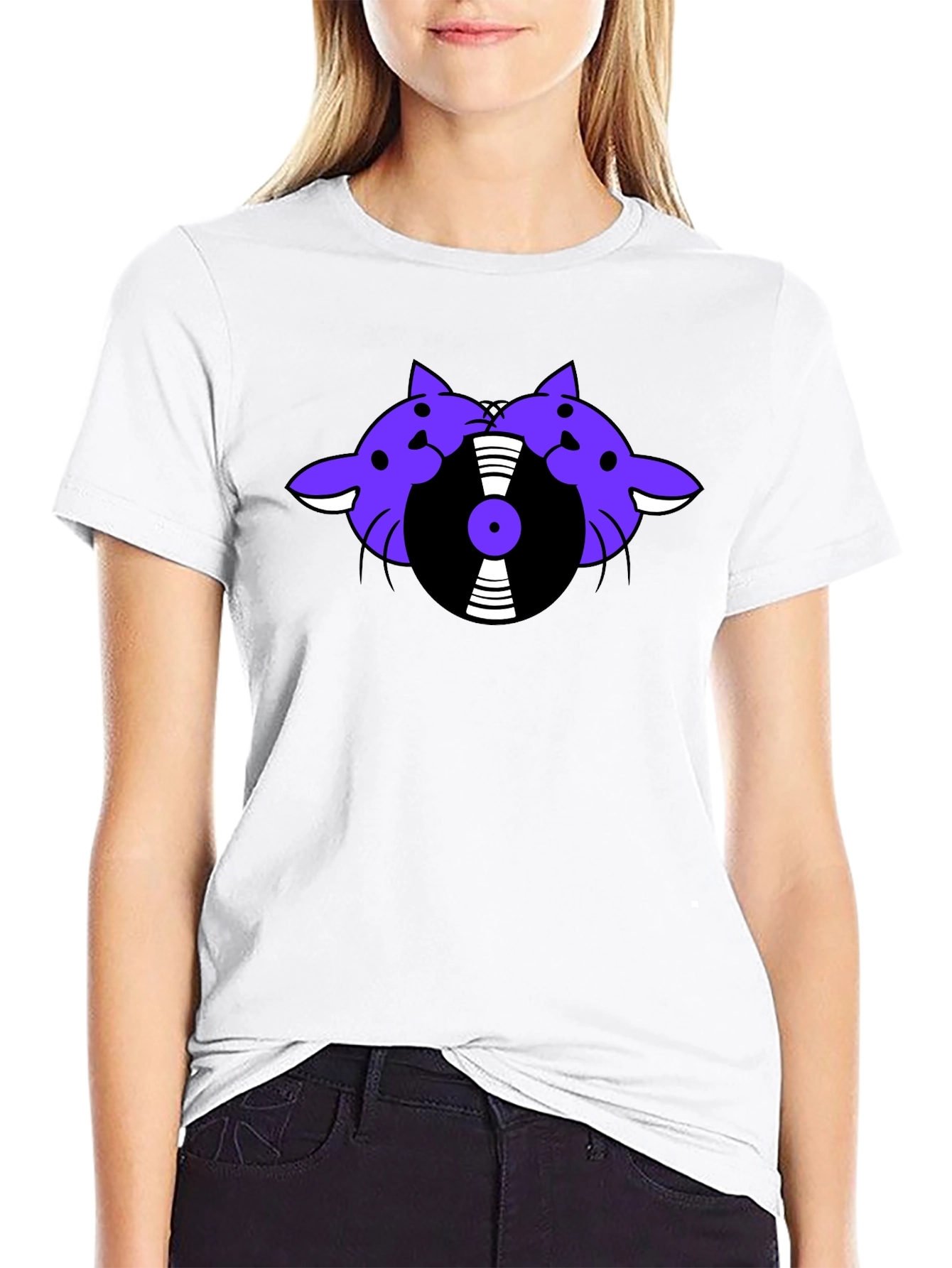 Retro Cats DJ T-Shirt