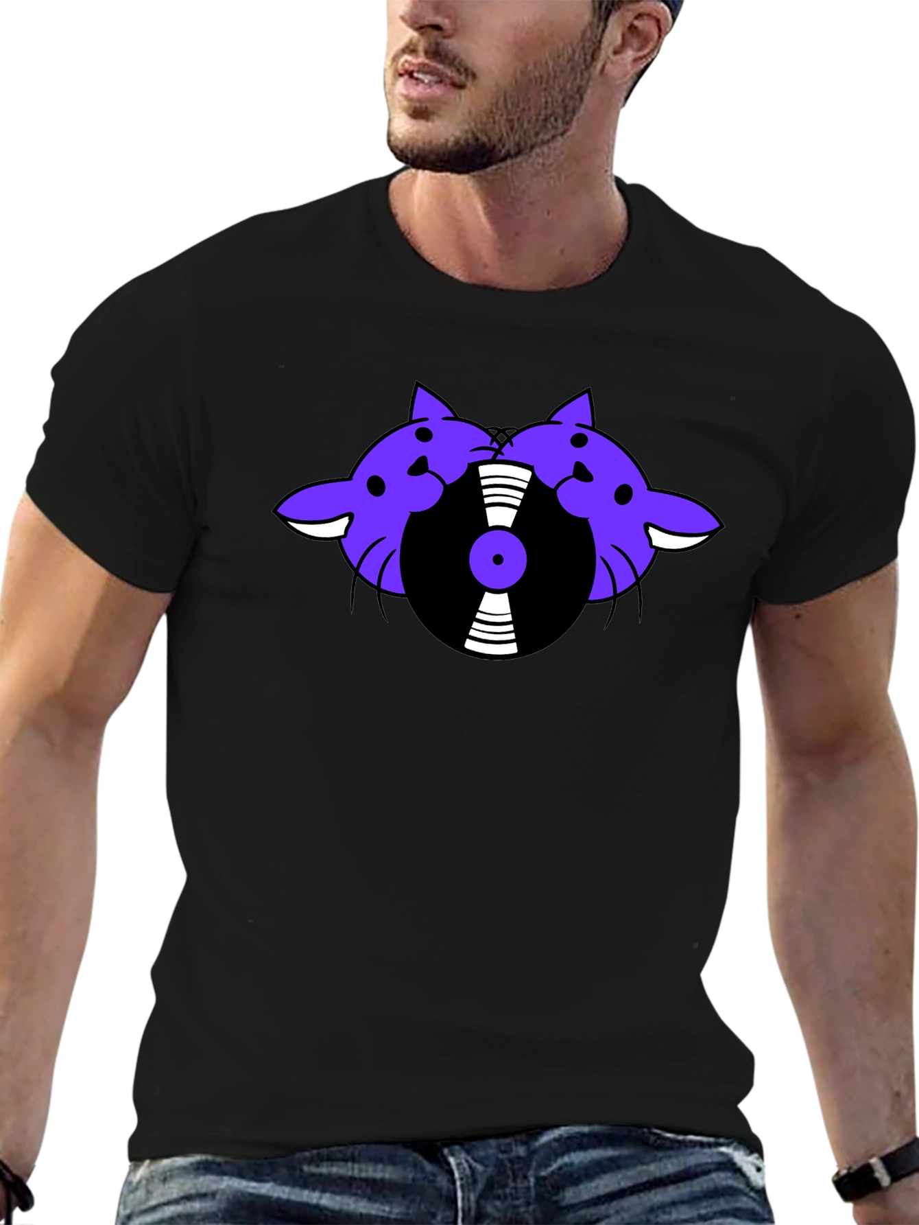 Retro Cats DJ T-Shirt