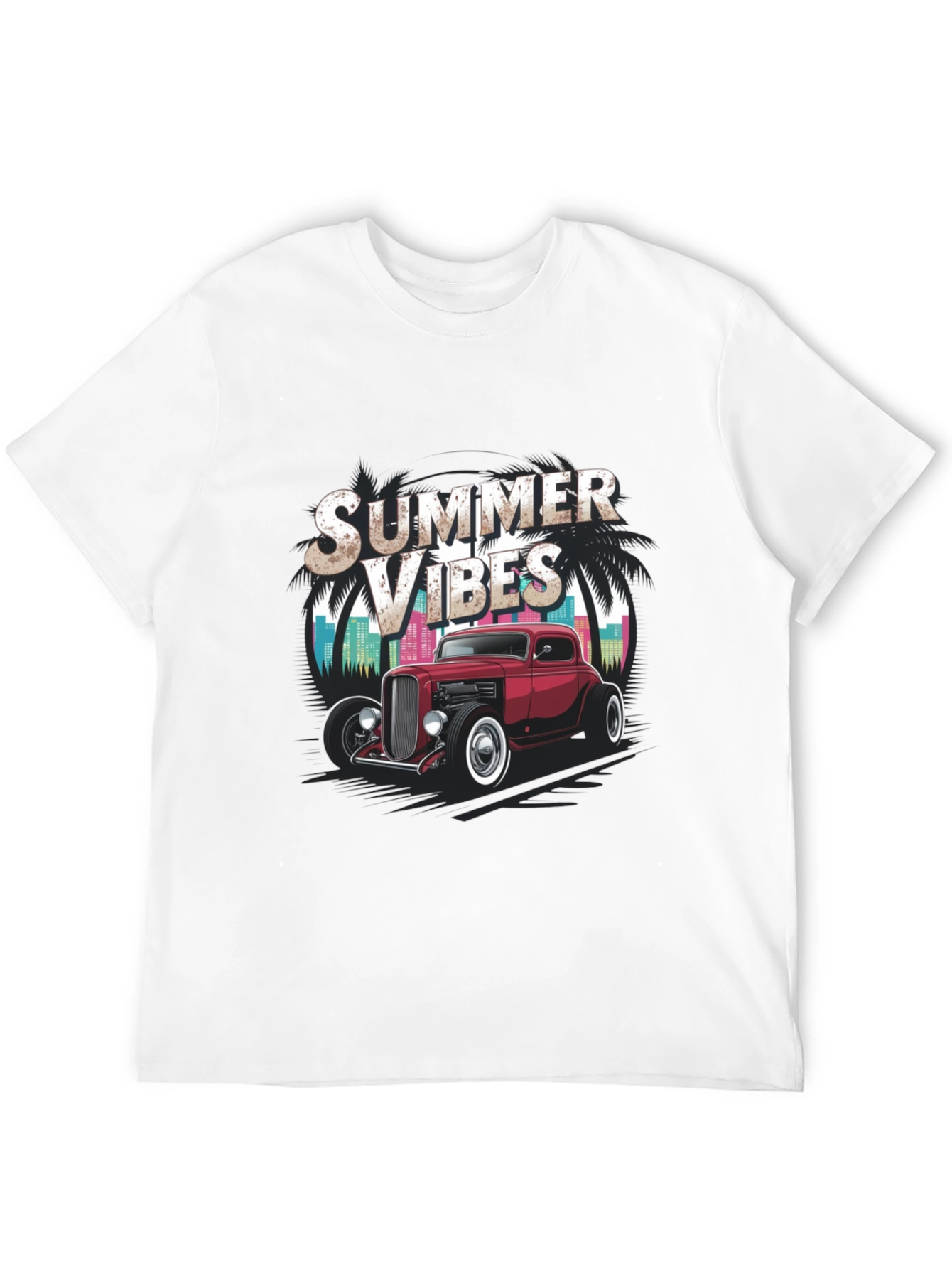 Summer Vibes Hot Rod Graphic Tee