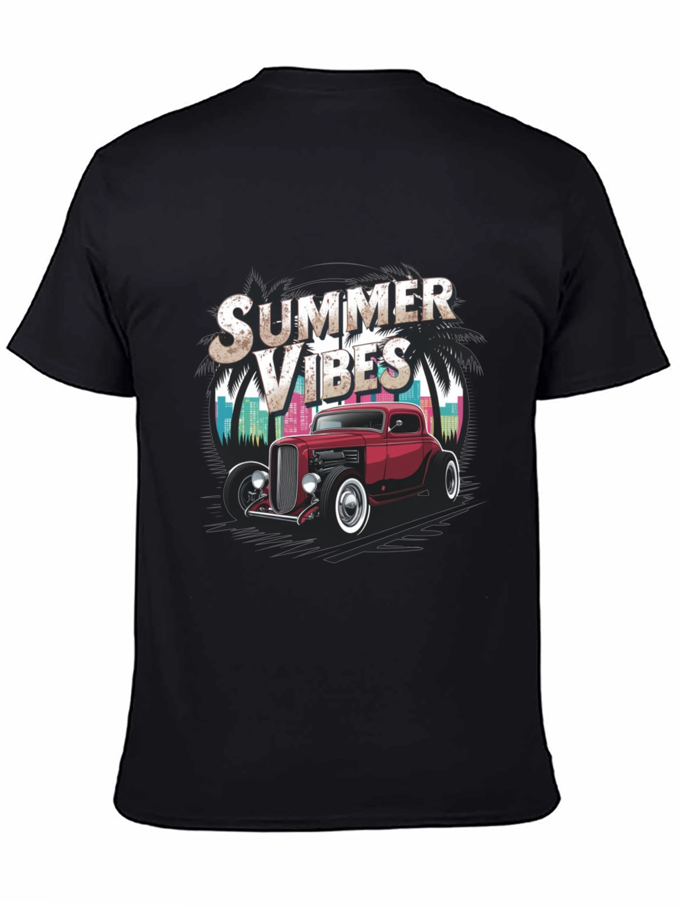 Summer Vibes Hot Rod Graphic Tee