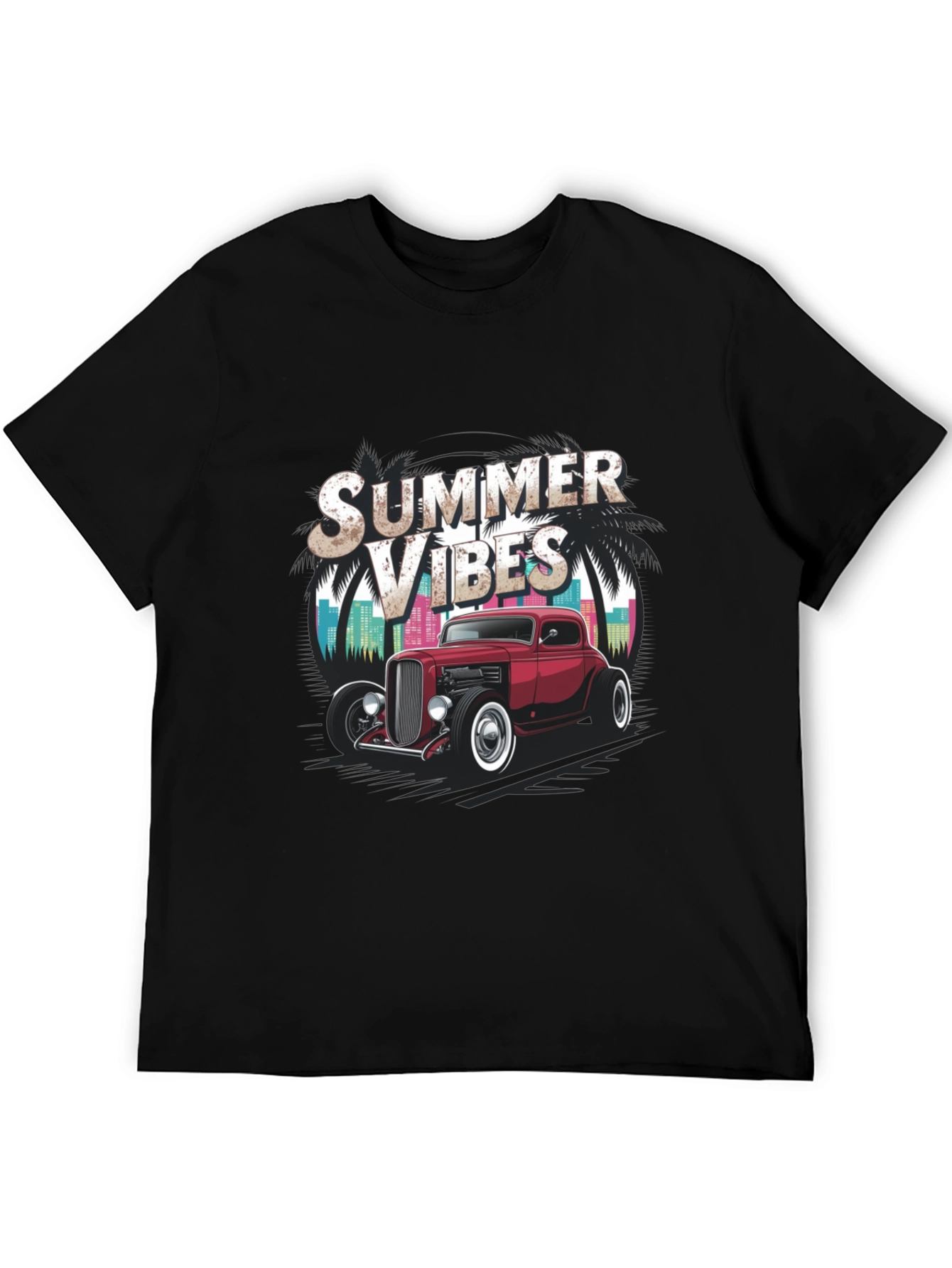 Summer Vibes Hot Rod Graphic Tee