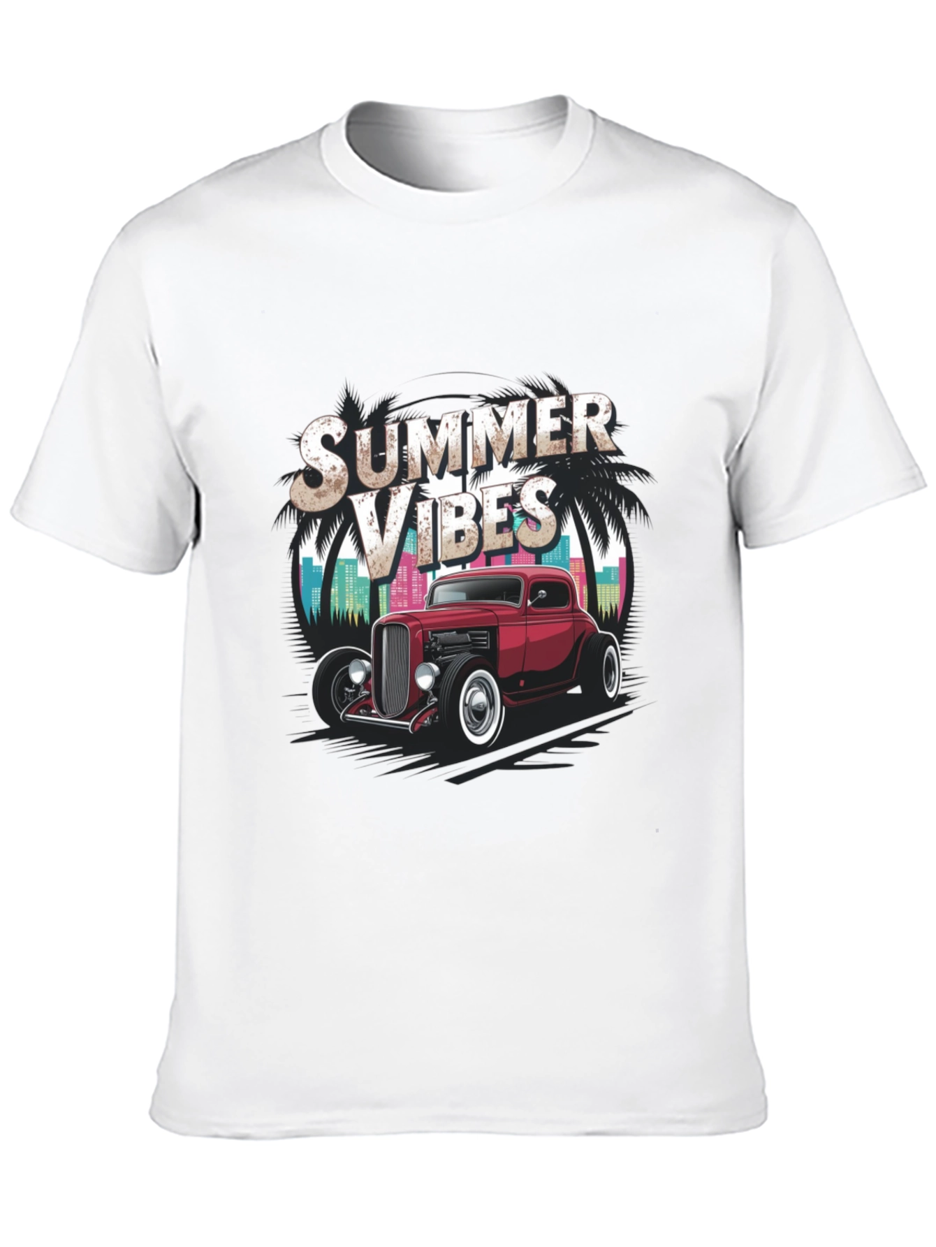 Summer Vibes Hot Rod Graphic Tee