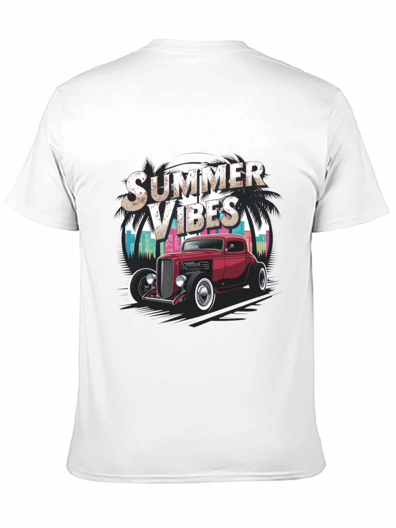 Summer Vibes Hot Rod Graphic Tee