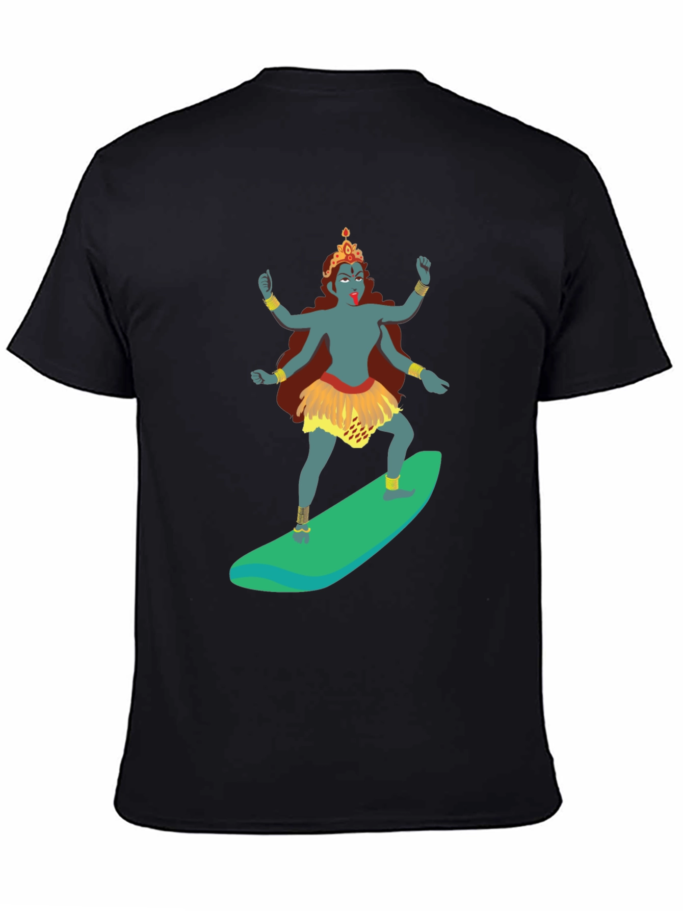 Kali Surfing Graphic Tee - Mens Black T-Shirt
