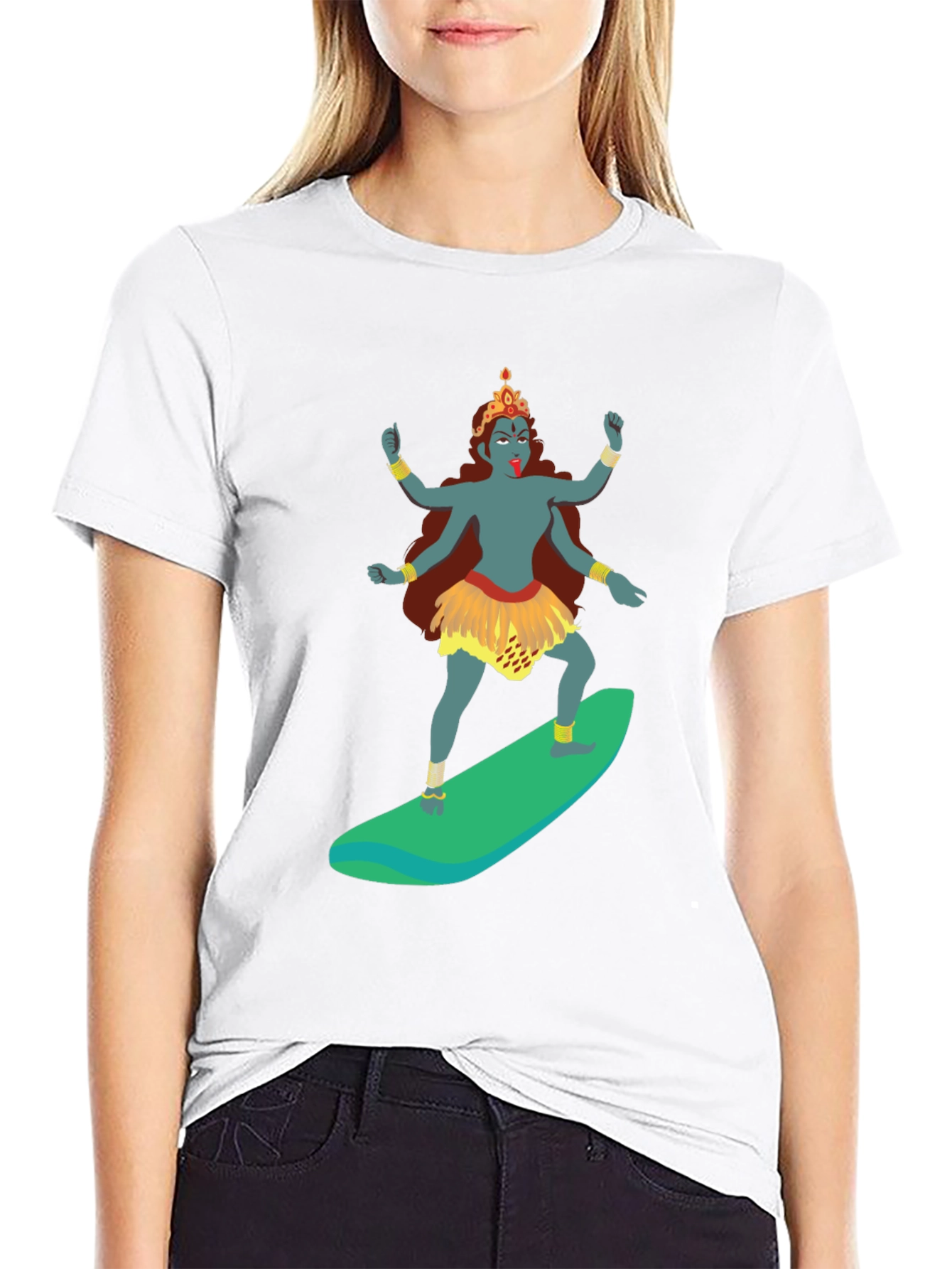Kali Surfing Graphic Tee - Mens Black T-Shirt