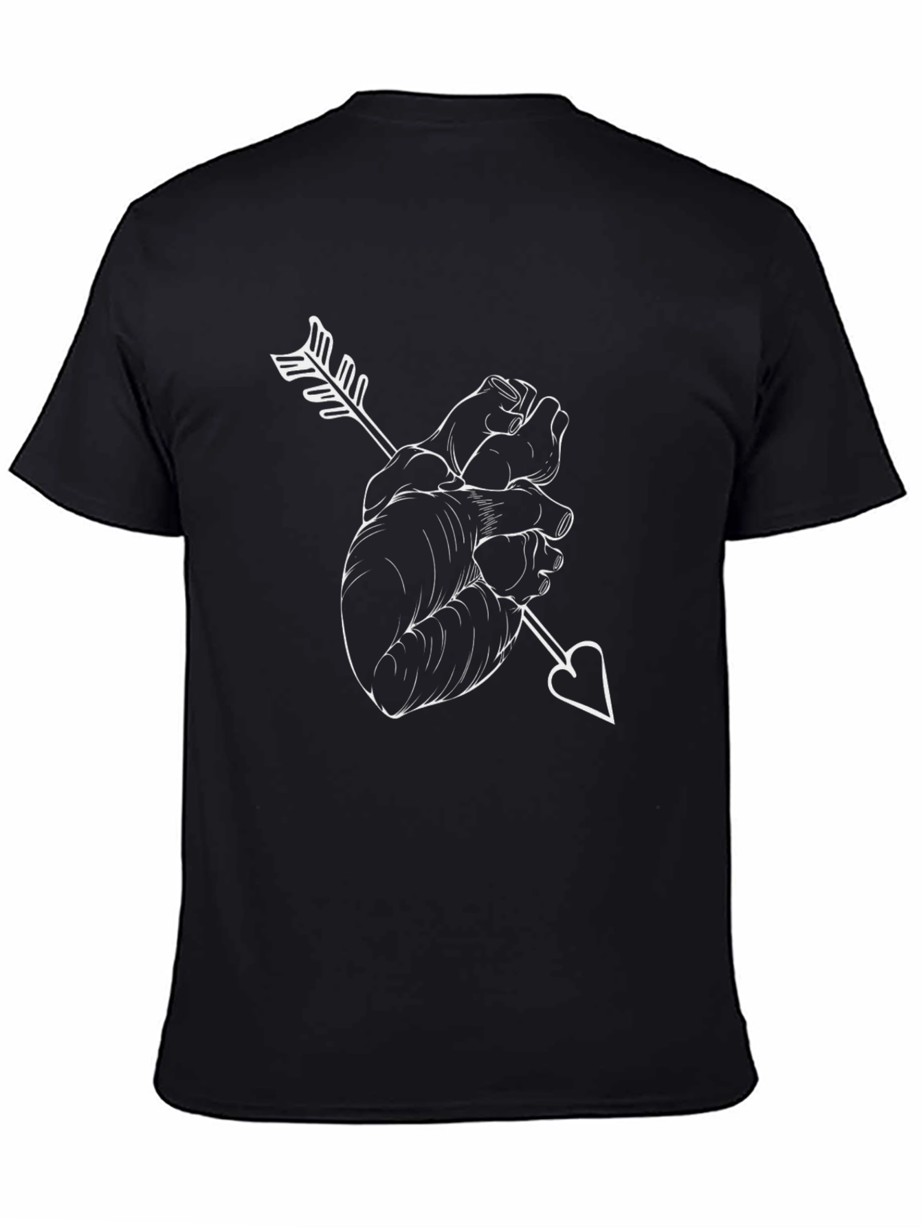 Anatomical Heart Arrow T-Shirt - Unique Graphic Tee