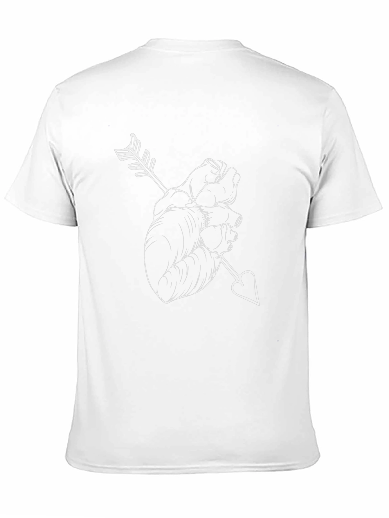Anatomical Heart Arrow T-Shirt - Unique Graphic Tee
