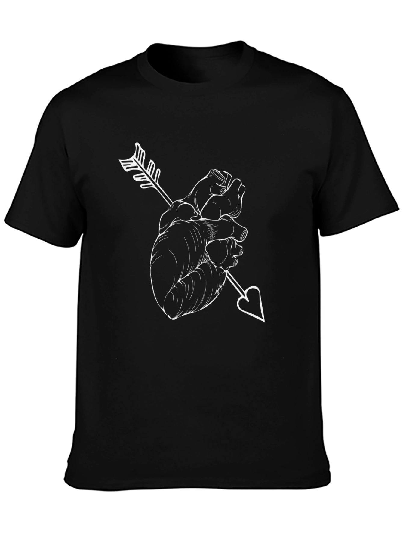 Anatomical Heart Arrow T-Shirt - Unique Graphic Tee