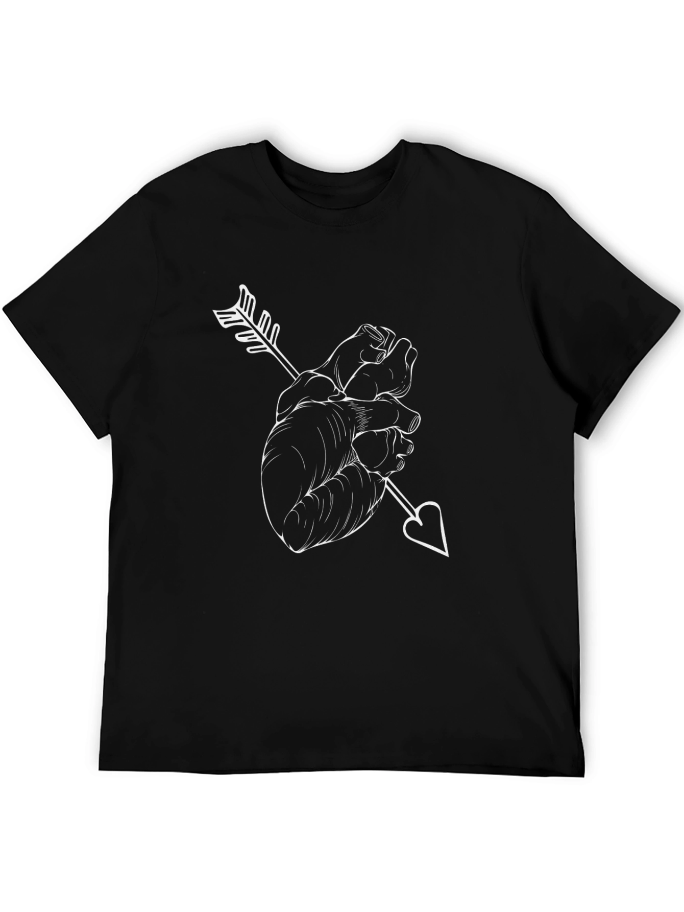Anatomical Heart Arrow T-Shirt - Unique Graphic Tee