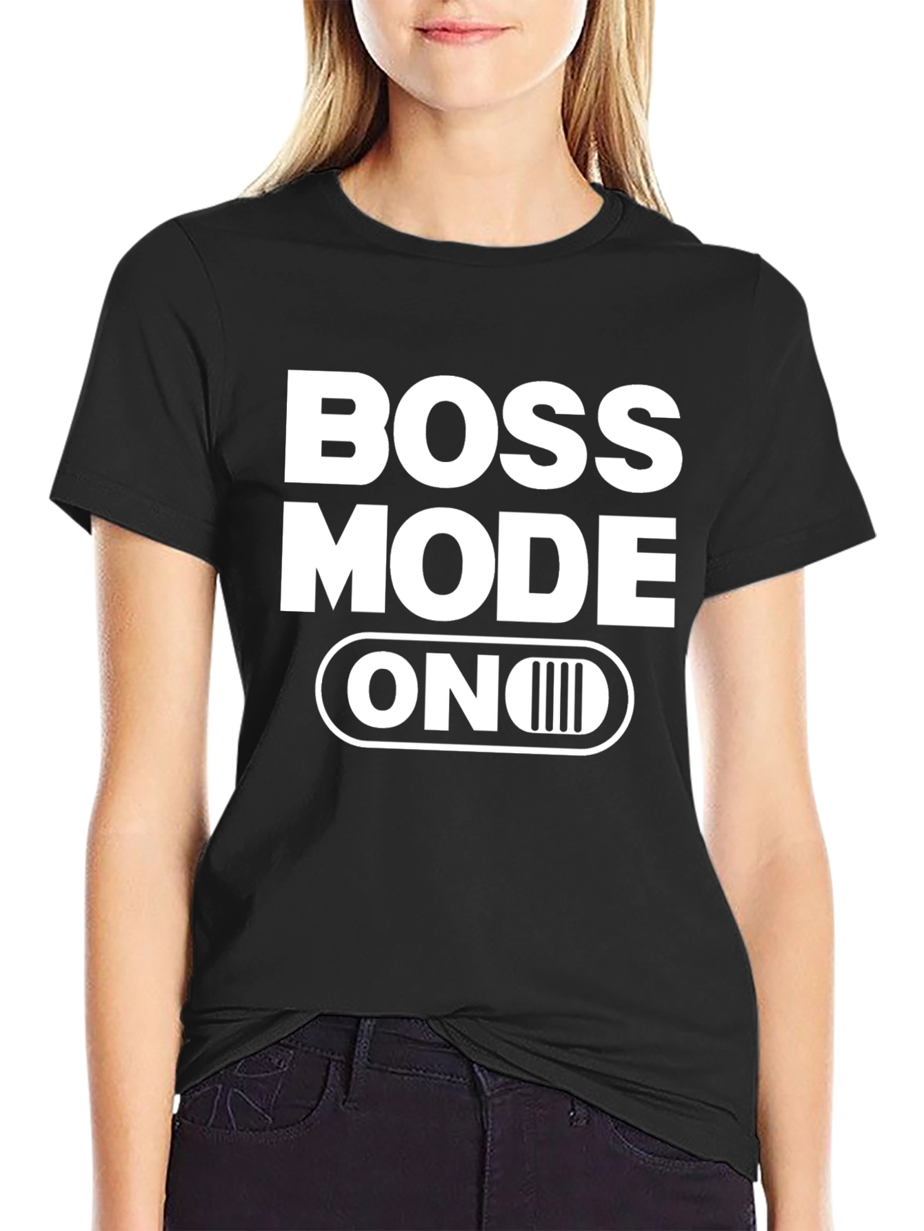 Boss Mode On Graphic T-Shirt - Black