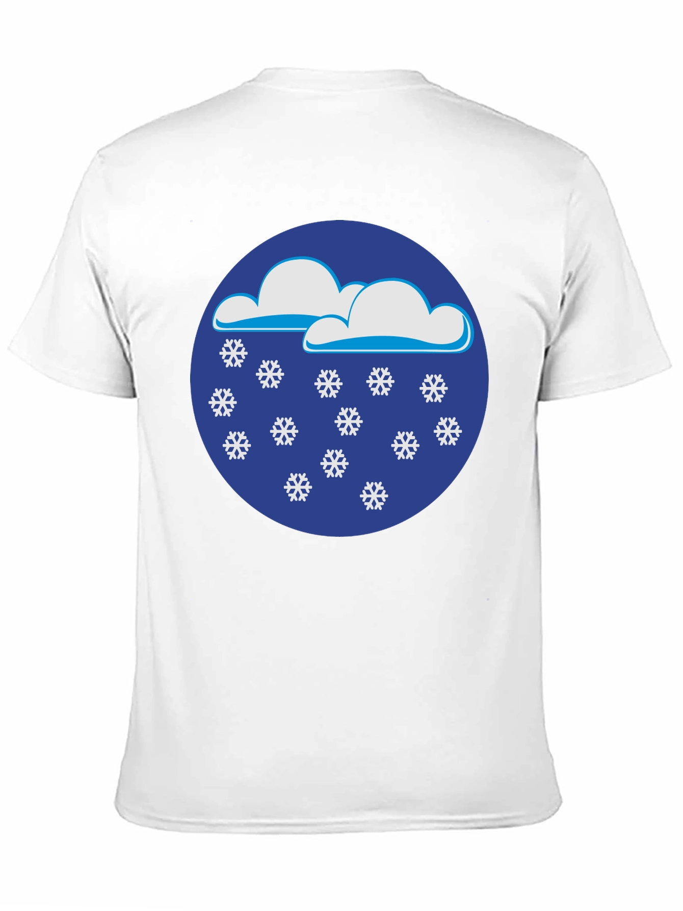 Snowy Day Black T-Shirt