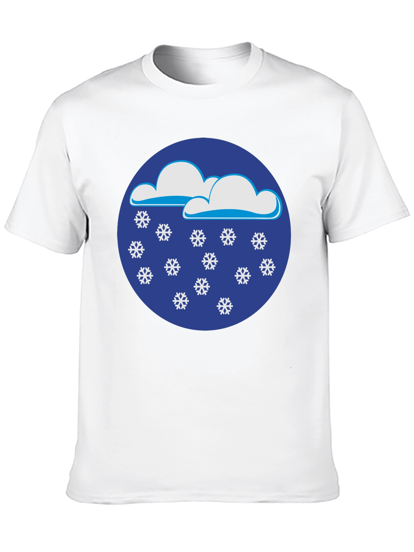 Snowy Day Black T-Shirt