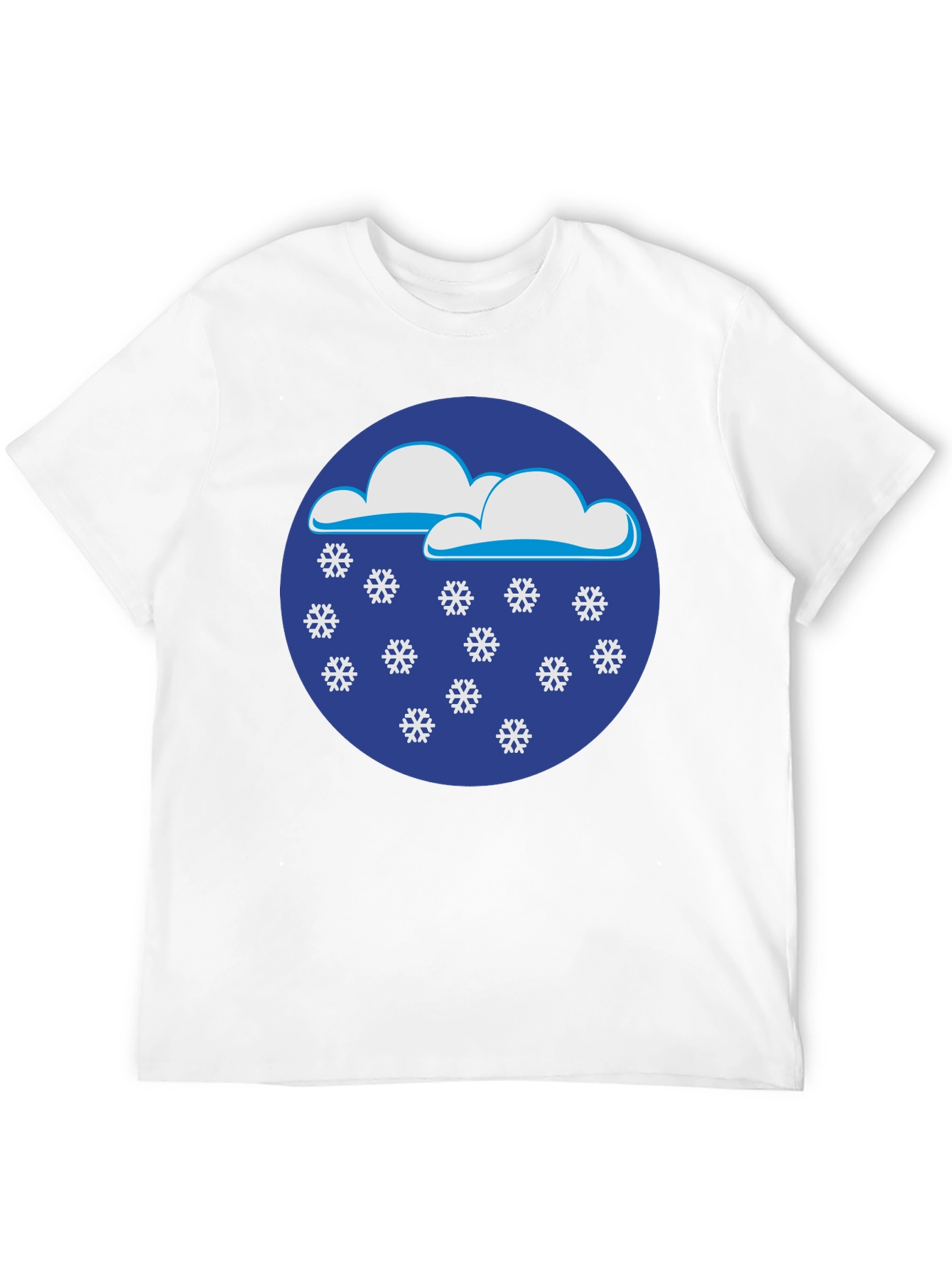 Snowy Day Black T-Shirt