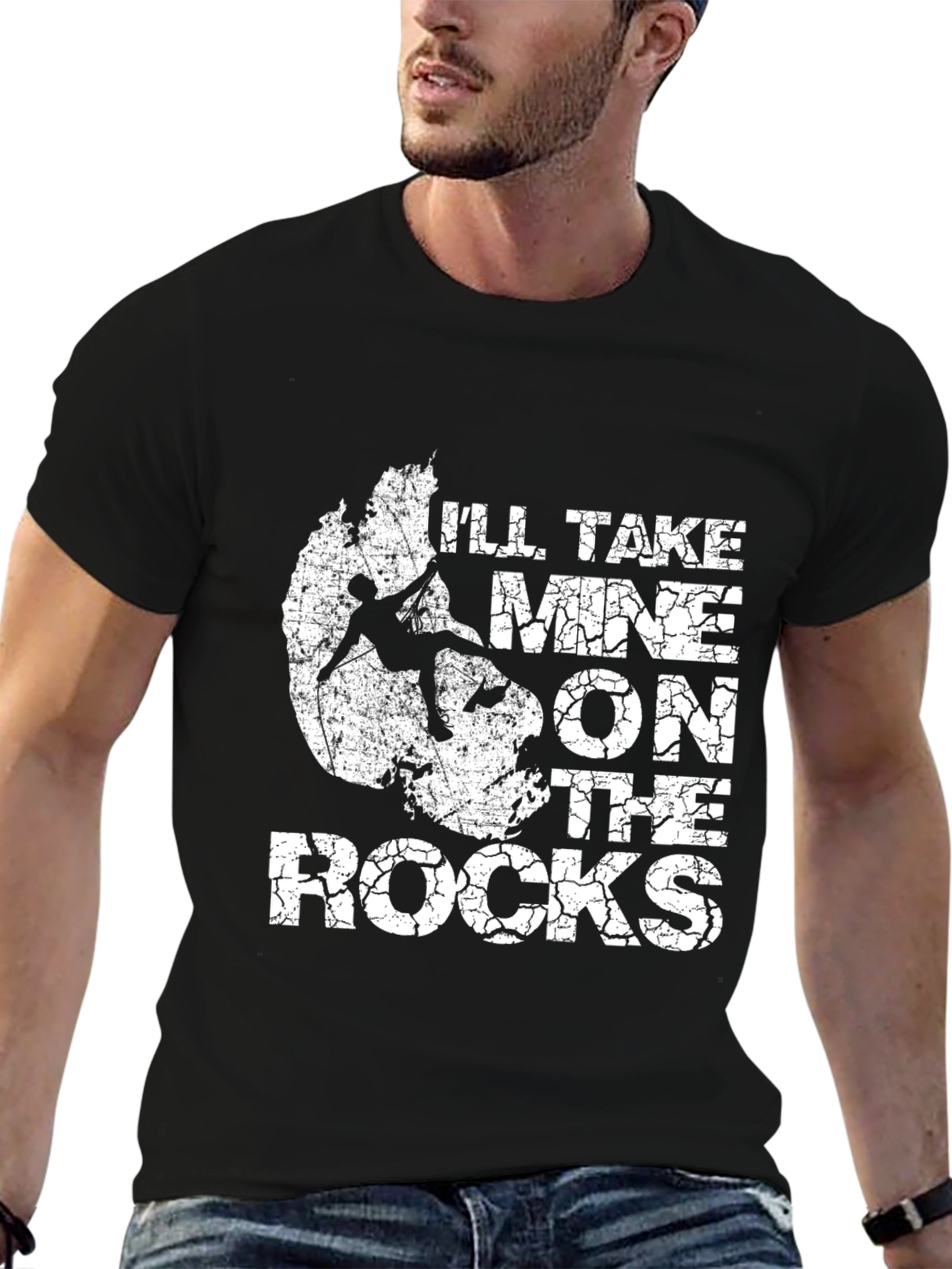 Ill Take Mine On The Rocks Climbing T-Shirt