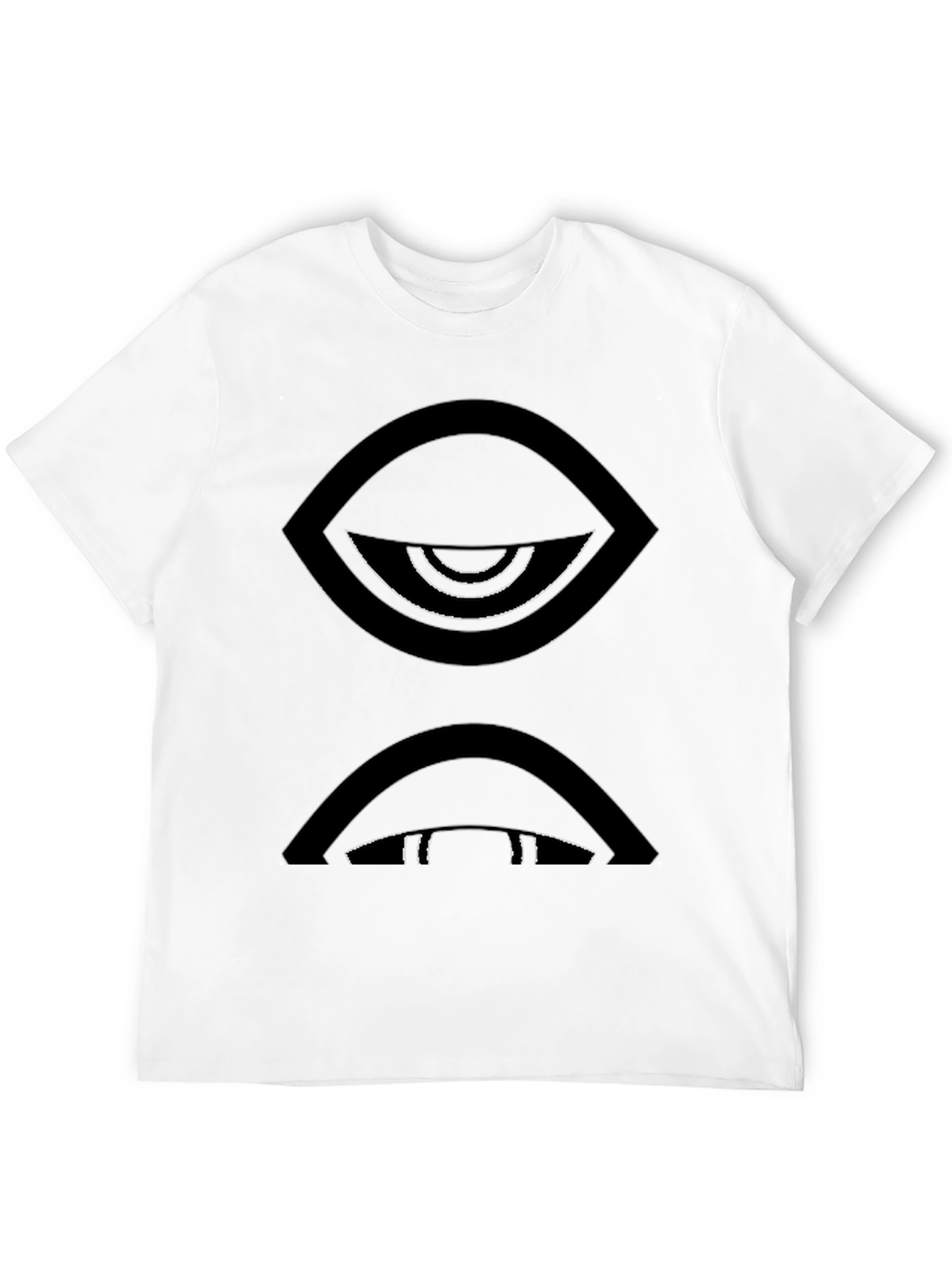 Abstract Eye Graphic Black T-Shirt