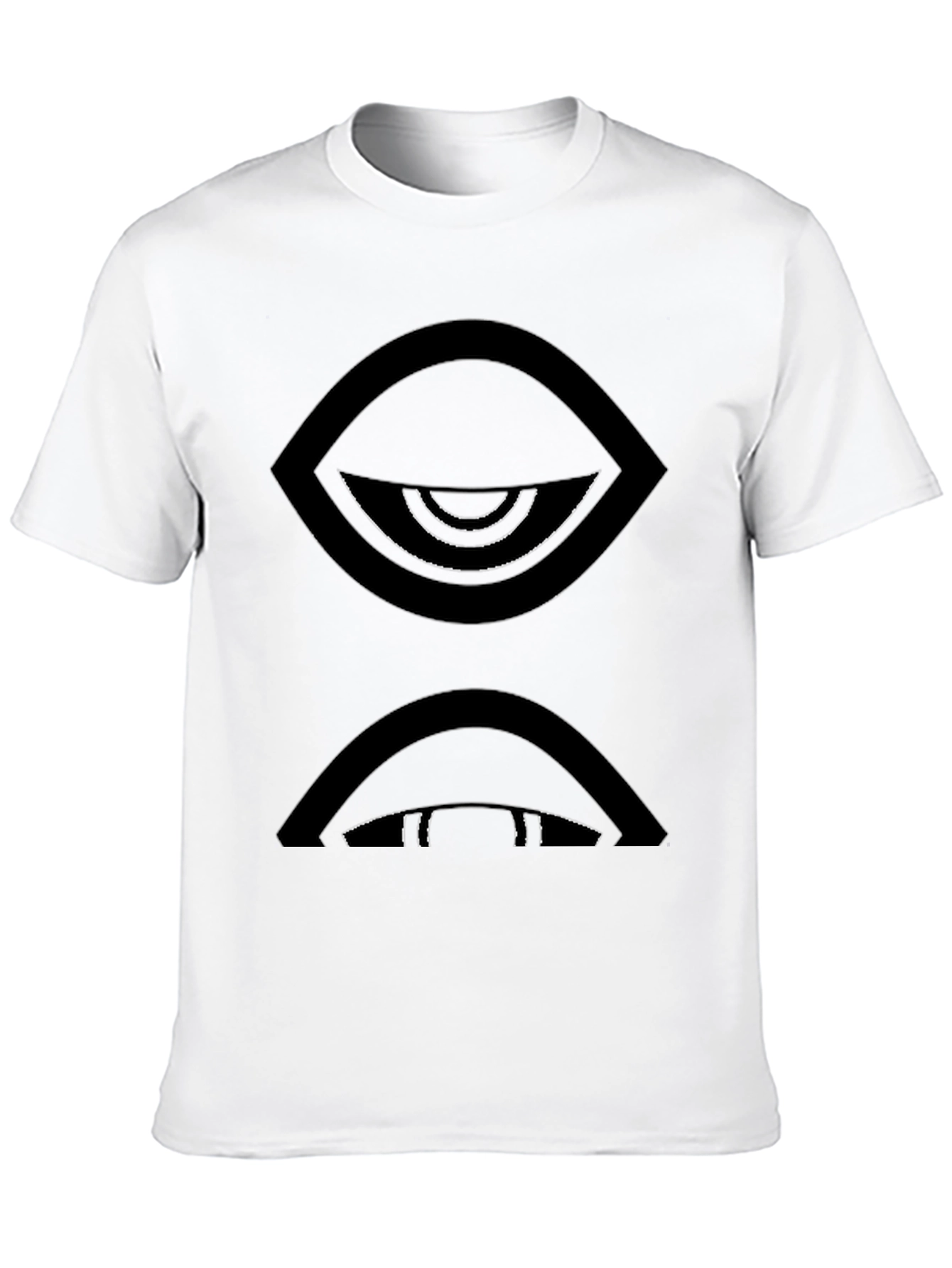 Abstract Eye Graphic Black T-Shirt