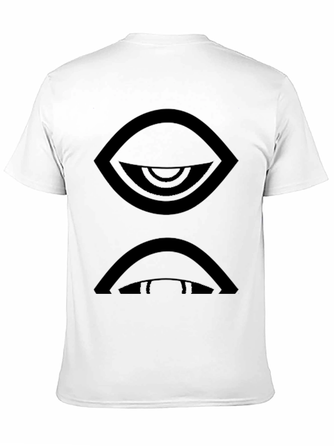 Abstract Eye Graphic Black T-Shirt