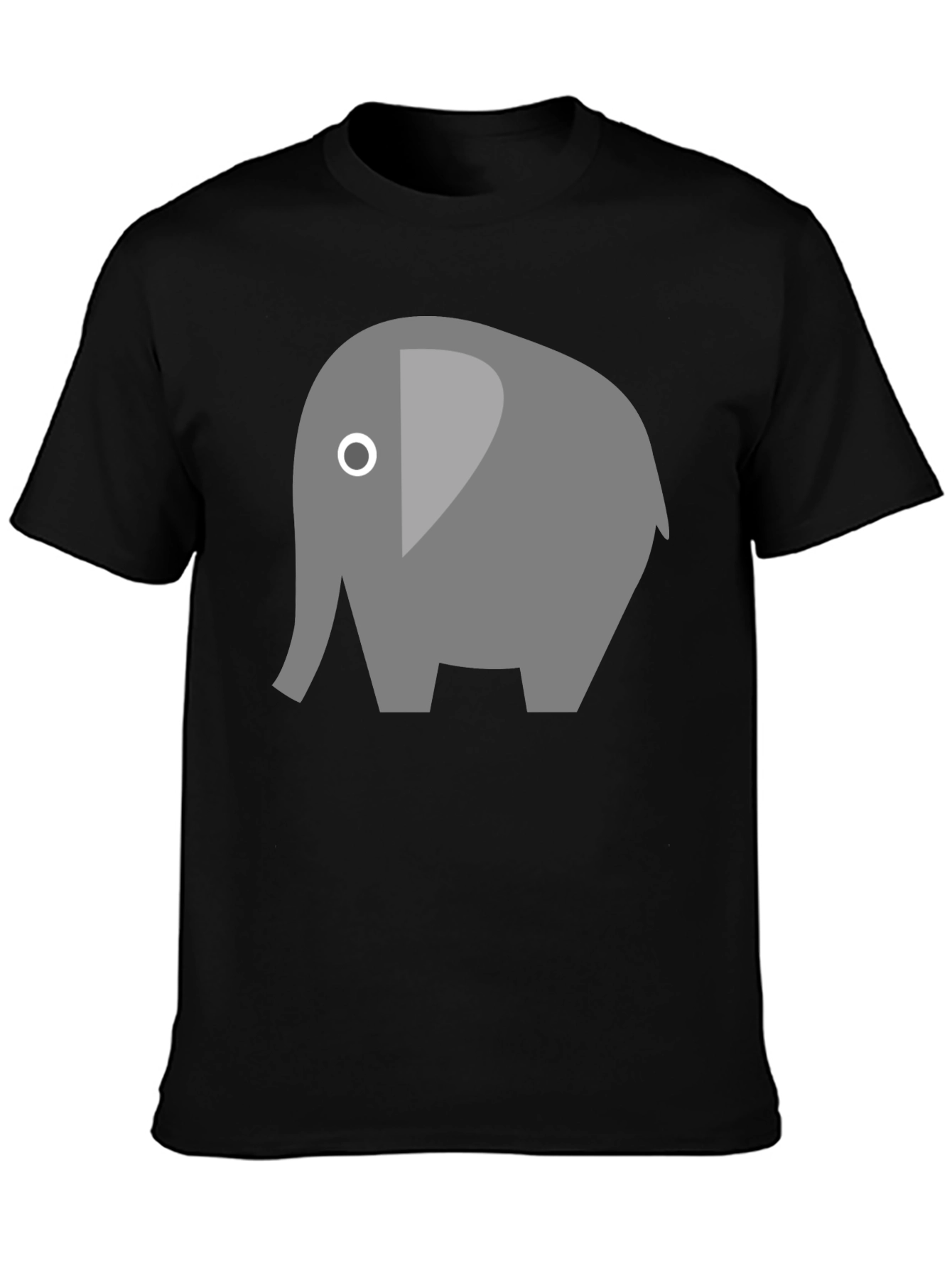Elephant Graphic Tee - Soft Cotton Blend Casual Style